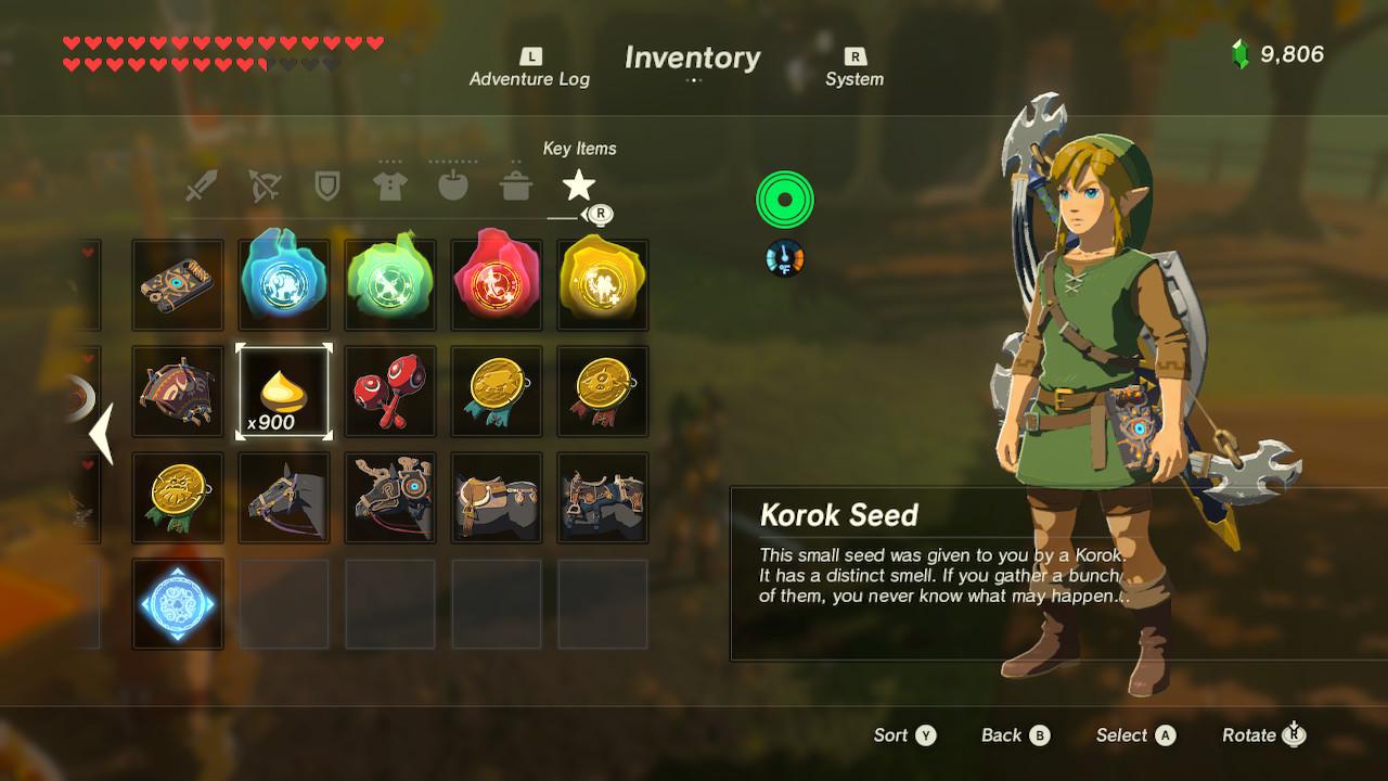 900 Koroks, Maracas, Kilton's medals. It's time to go find Hestu... r