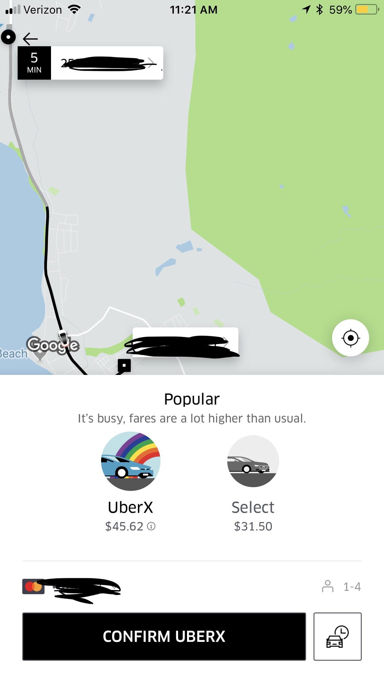 3 mile drive, cheaper in the fancy Uber. r/uber