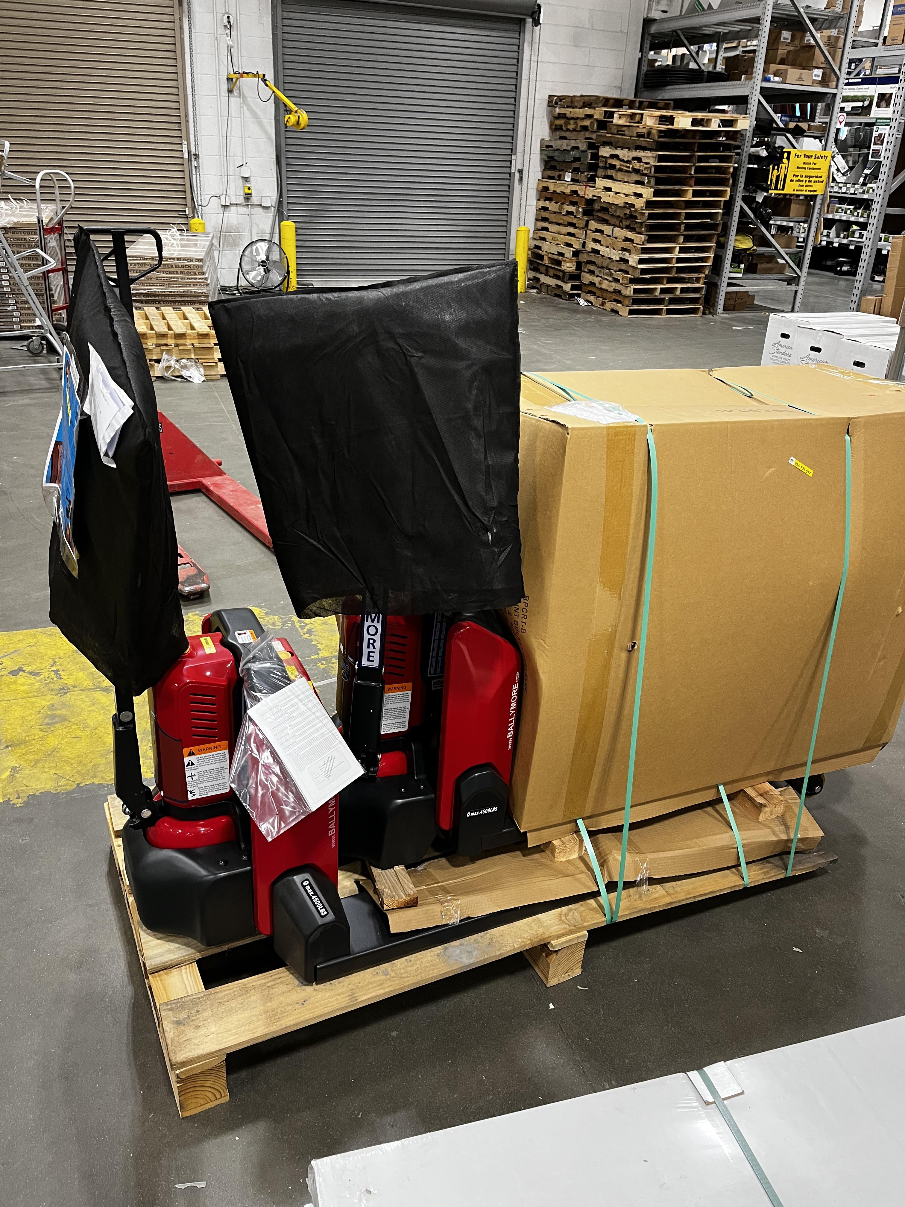 Fresh off the truck, we got some electric powered pallet jacks in today. r/Lowes