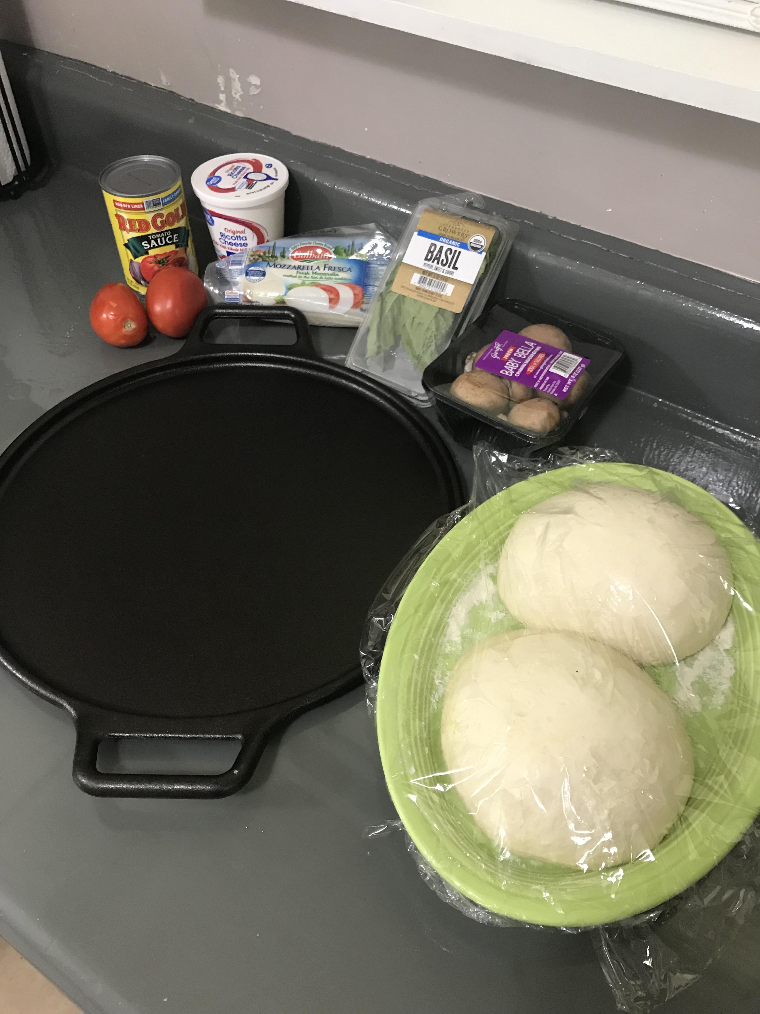 About to try out the 14” lodge pizza pan I picked up! To preheat the