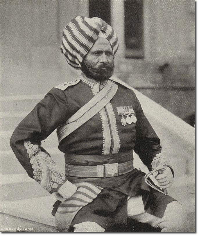 Risaldar Major Kesur Singh, 25th Cavalry (Frontier Force). The first