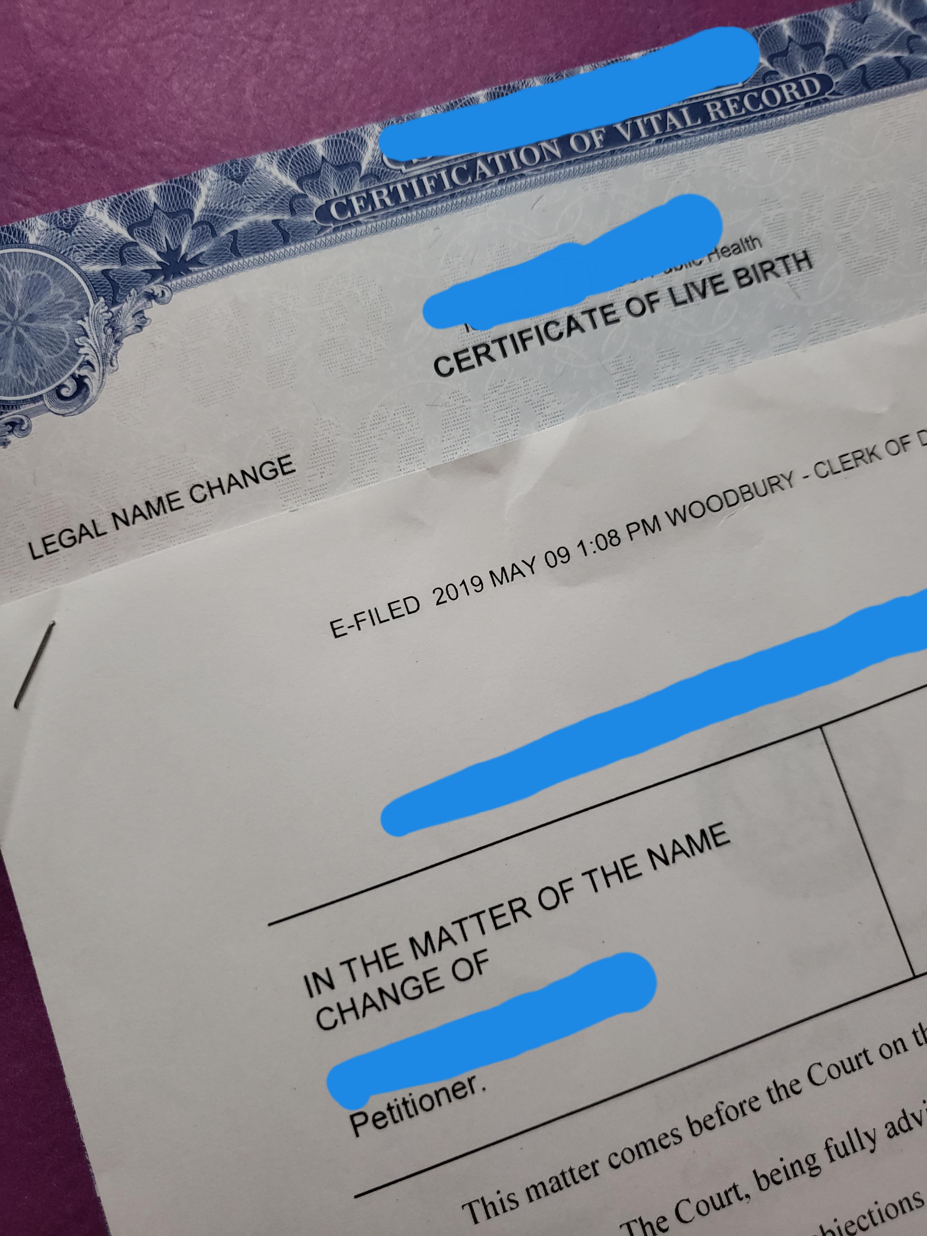 4 months and over 300 later, my birth certificate, social security