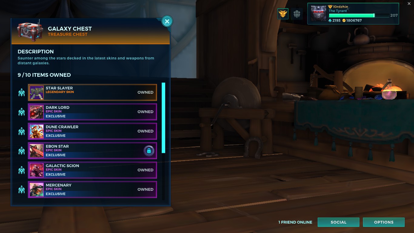 When you buy the galaxy chest 7 times and still don't get the skin you