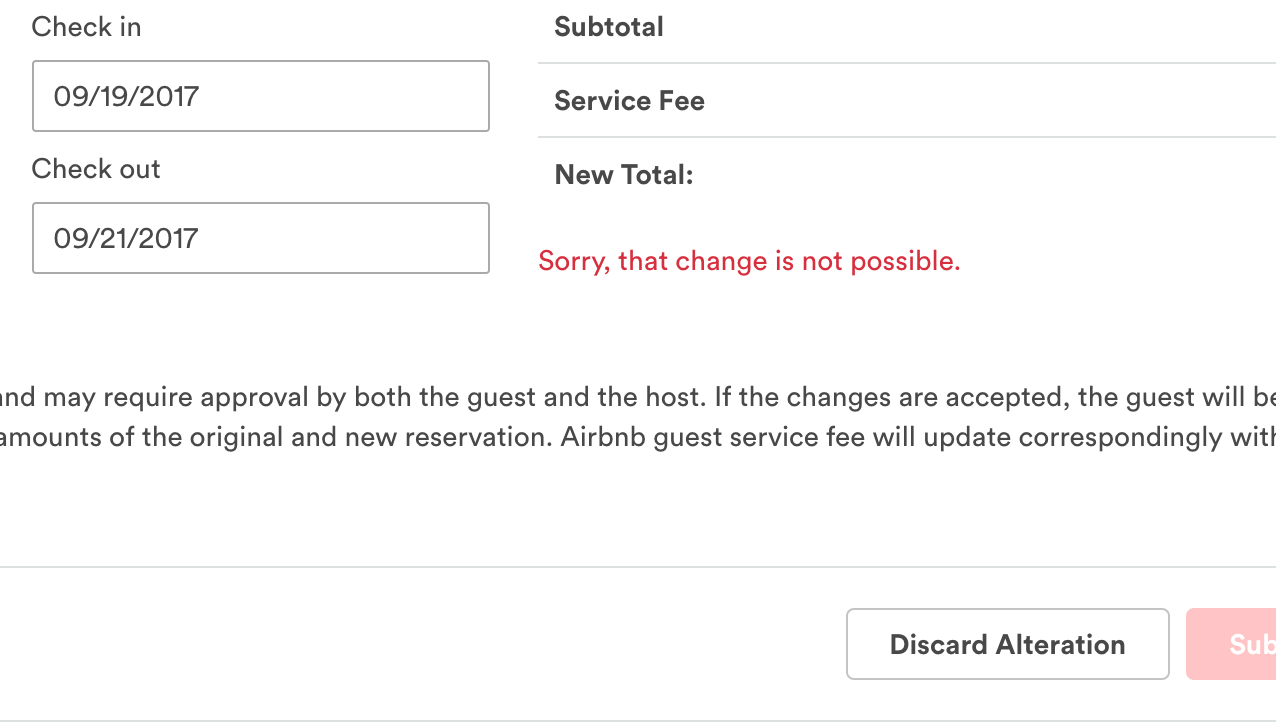 AirBnB website won't let me shorten my reservation stay r/AirBnB