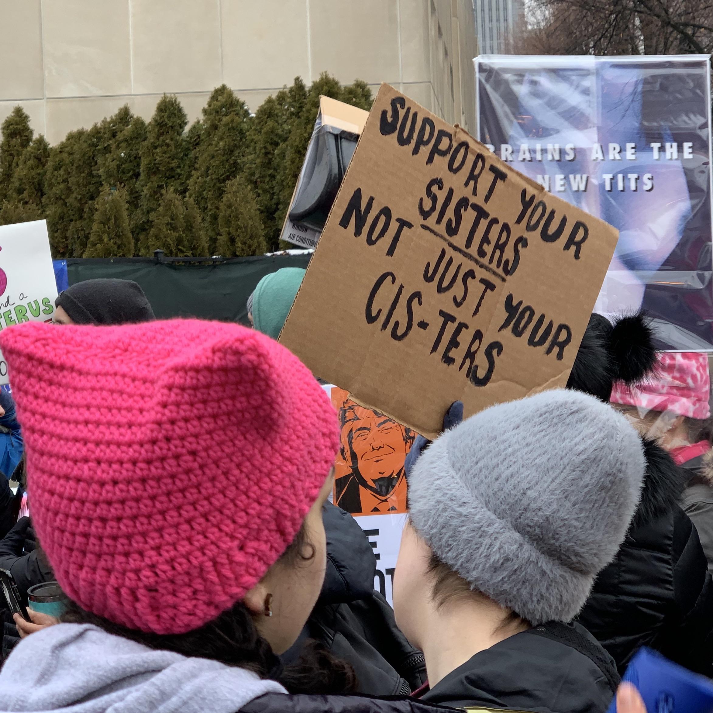 Spotted this sign at the Women’s March in Chicago today