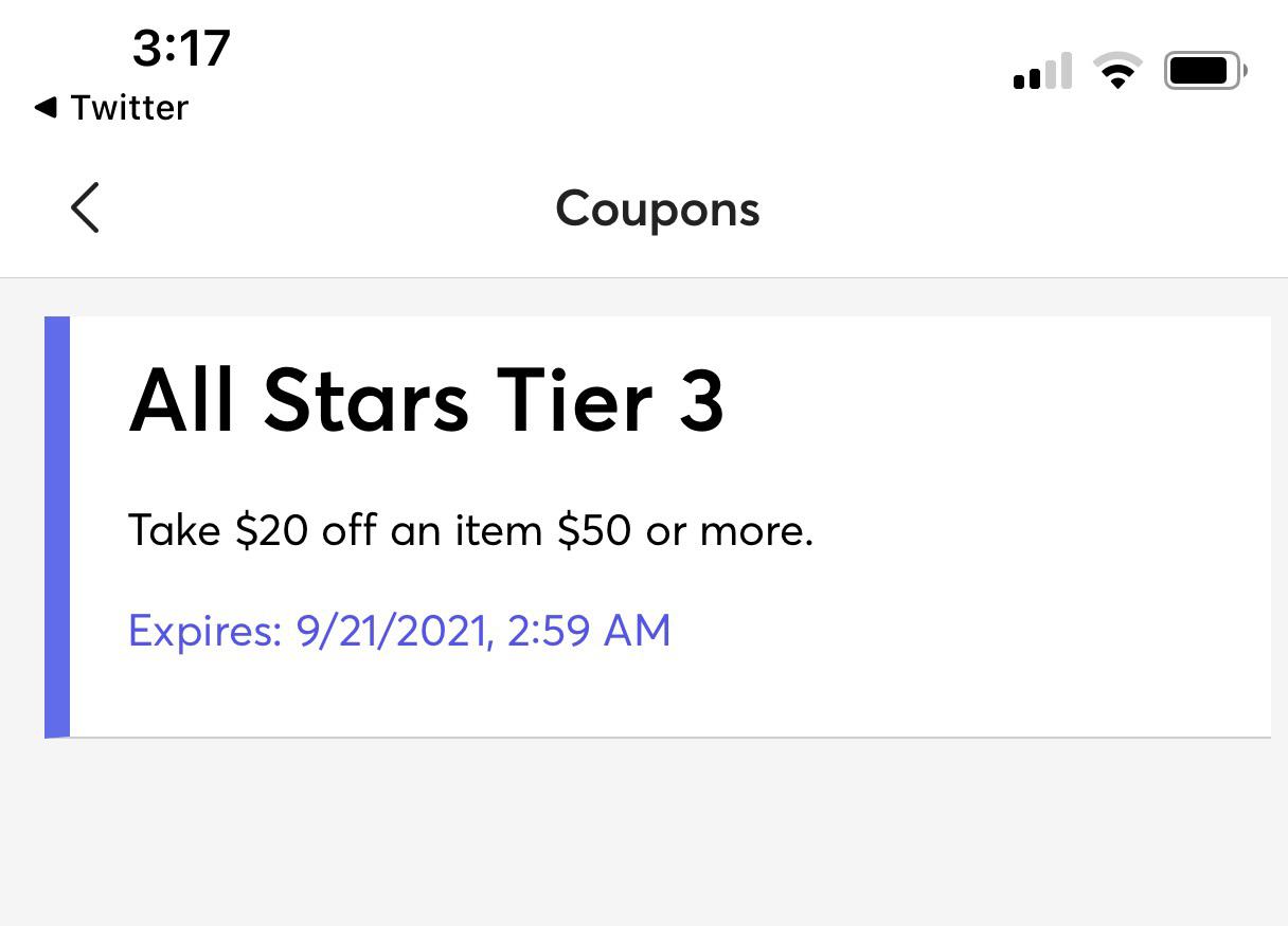 All Stars Coupon Available now!! Everybody hurry!! r/Mercari
