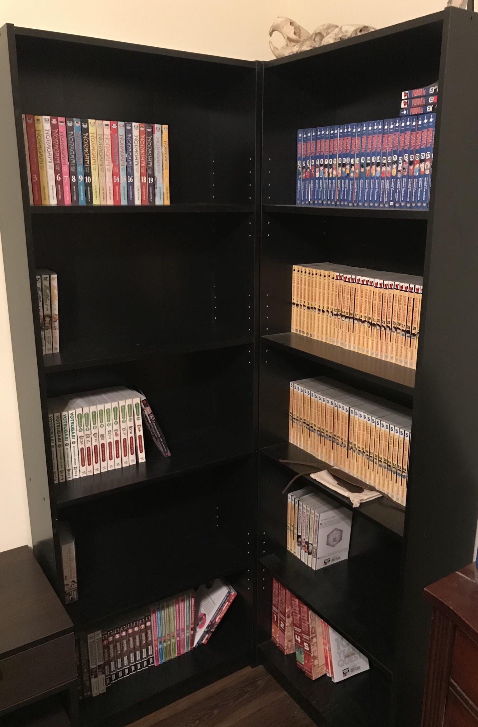 Added a new bookshelf so I could buy more manga. Any manga