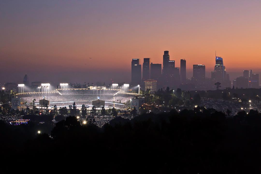 LA Dodgers at Sunset r/CityPorn