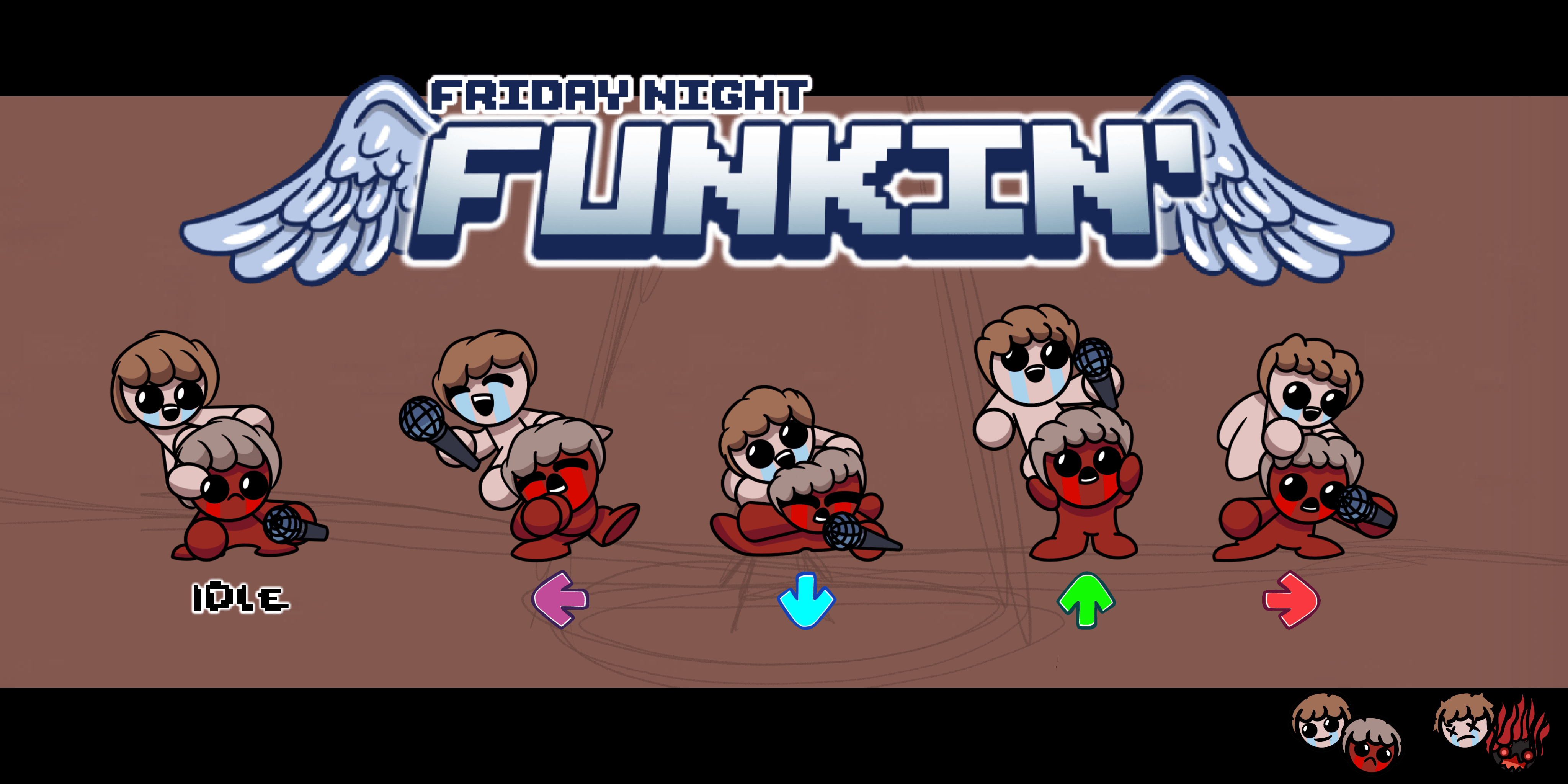 Jacob and Esau and Skid and Pump in Friday Night Funkin'! r