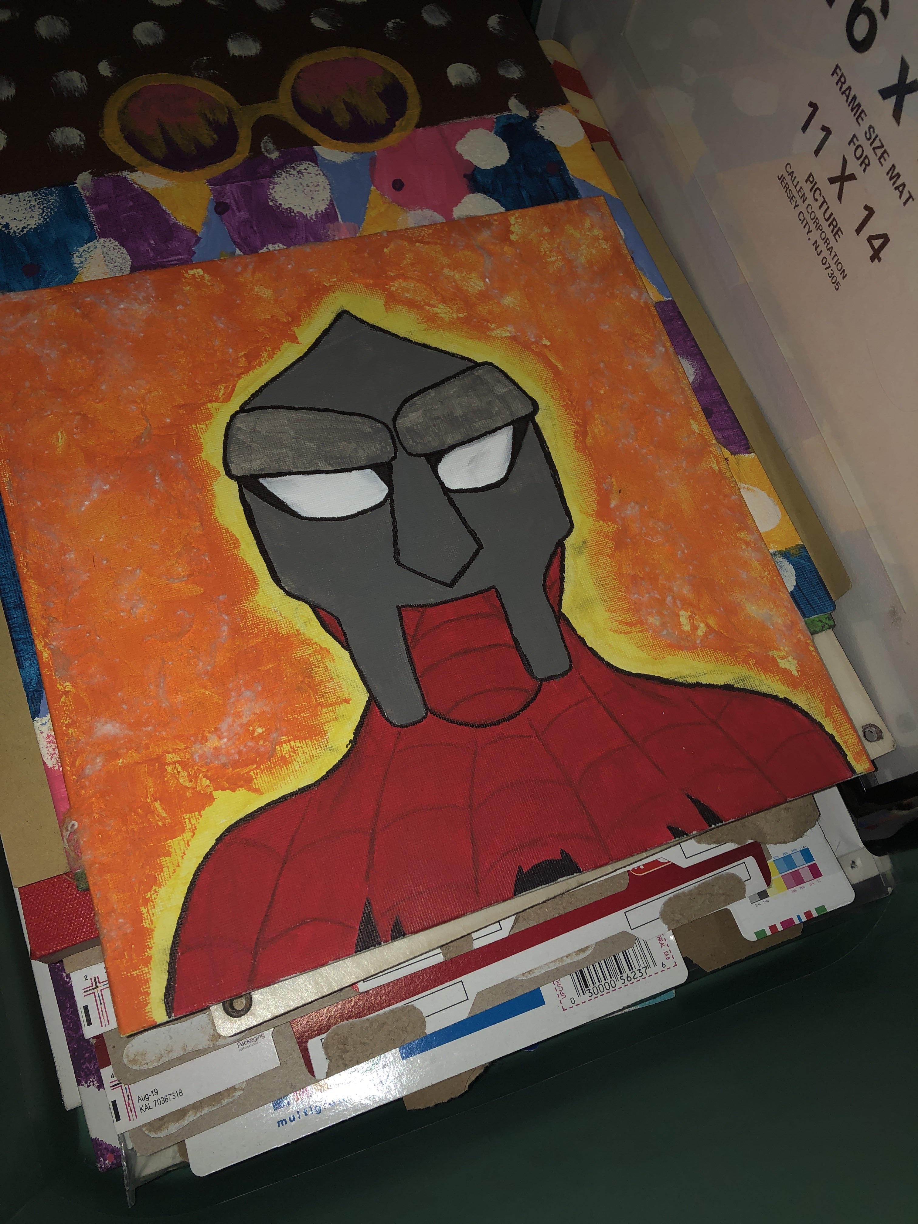 painting i made a while ago r/mfdoom