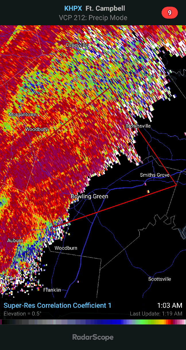 PDS Tornado Warning Including Bowling Green, KY. (Swipe For Radar) r