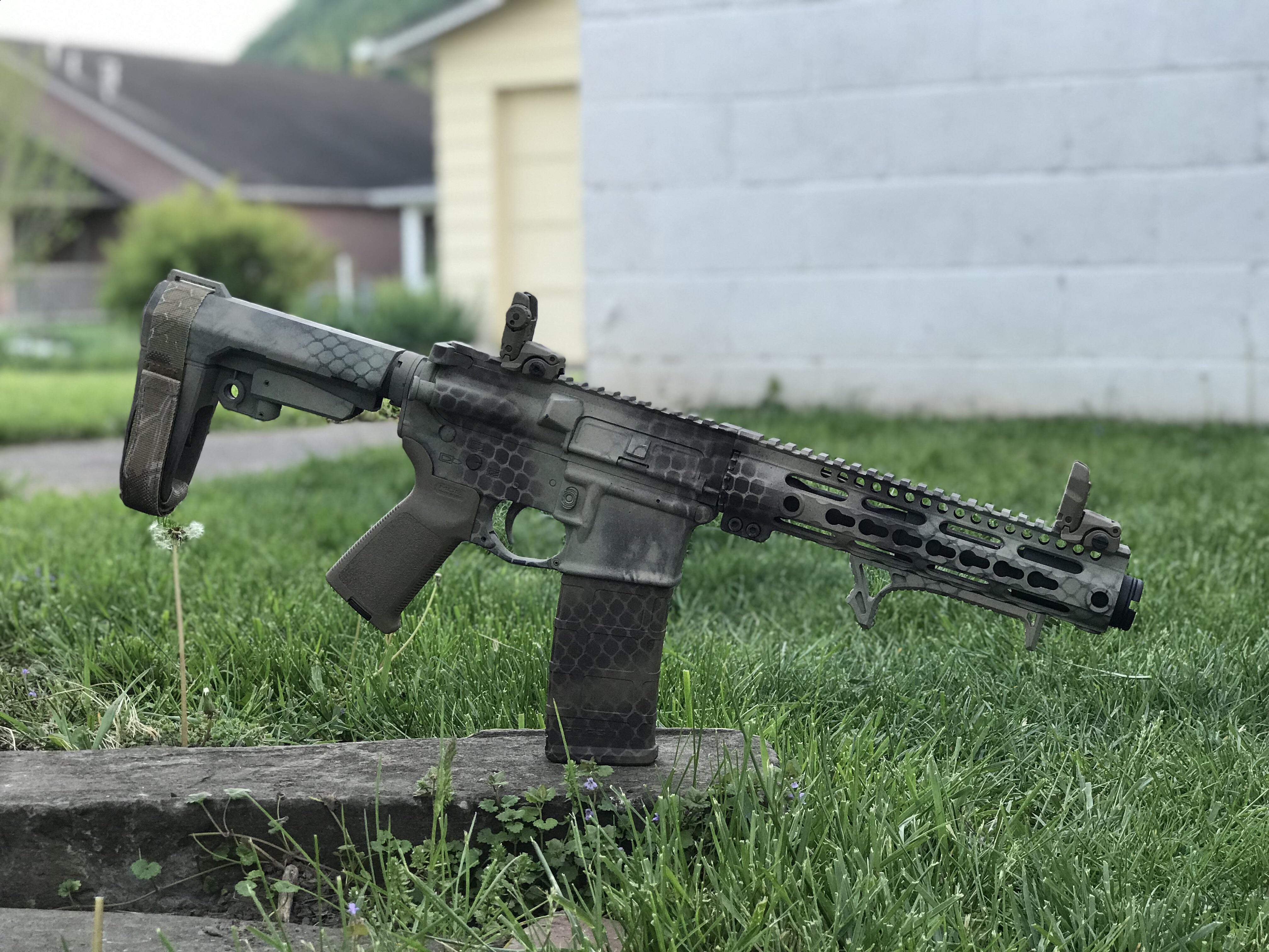 Recently upgraded from a sig sb15 to the sba3 brace and a rattle can paint job. ar15