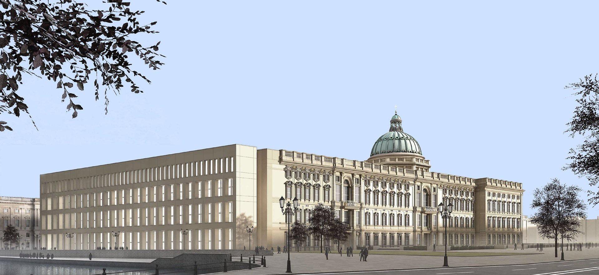 The reconstruction of the Berliner Stadtschloss was *this* close to
