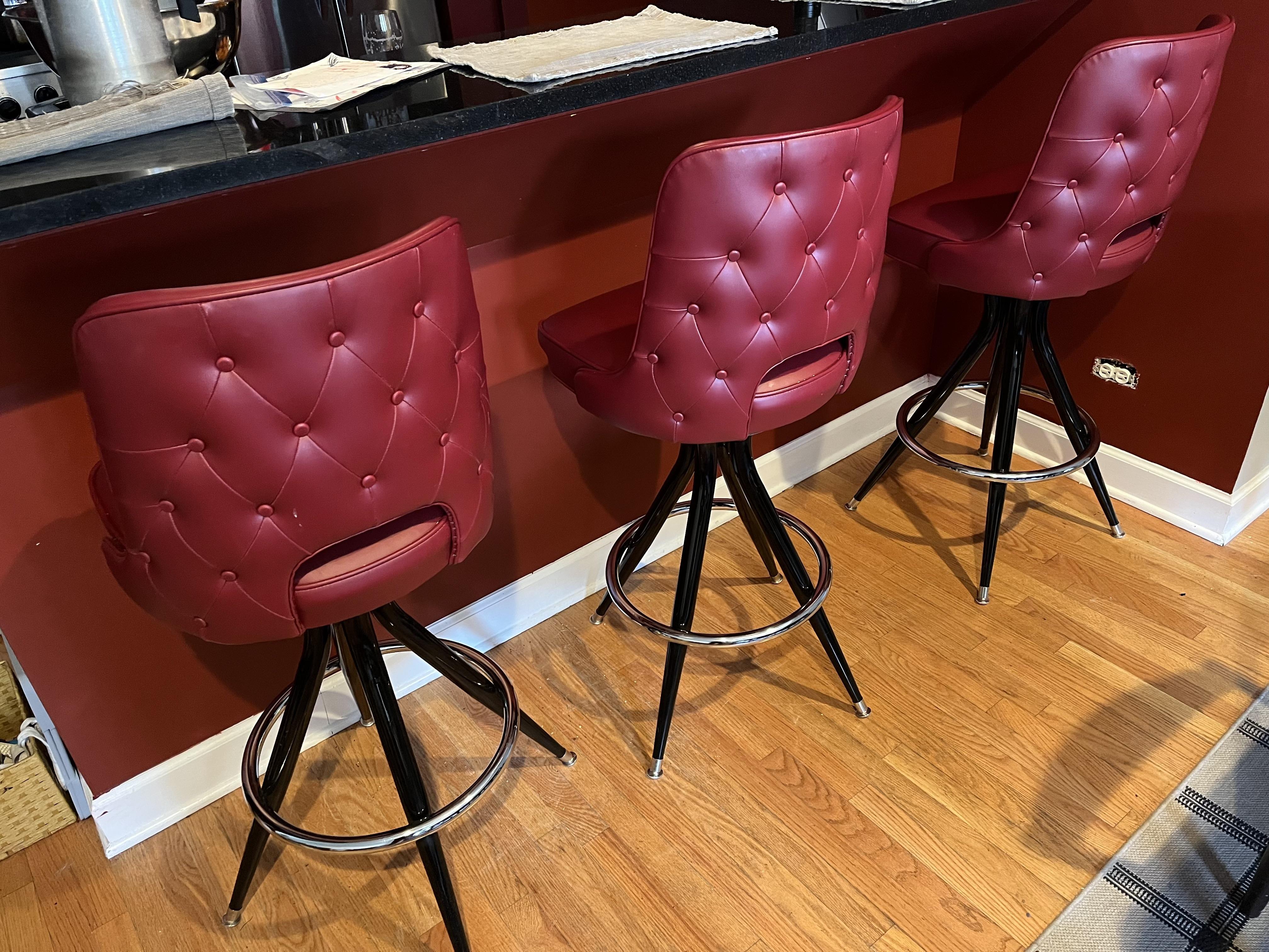 BIFL Barstools custom made by Chicago’s own Richardson Seating. r