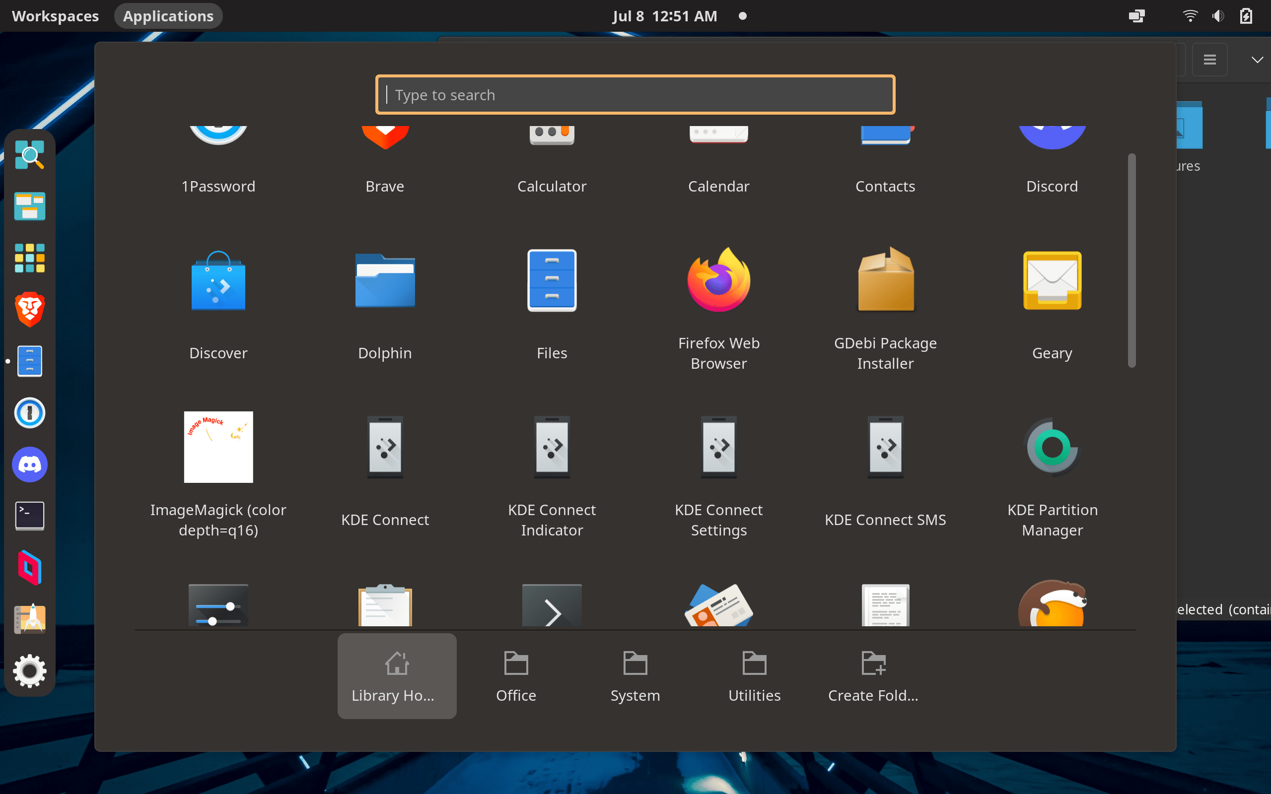 (new to linux) installed the KDE plasma desktop enviroment out of