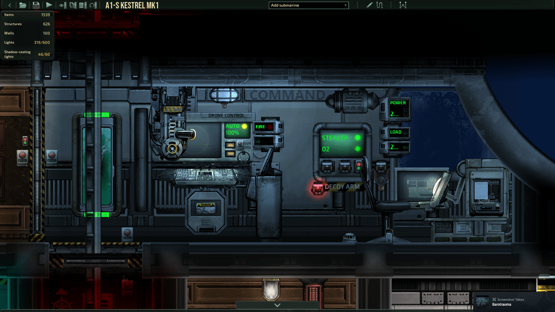 What do yall think of this command bridge? r/Barotrauma