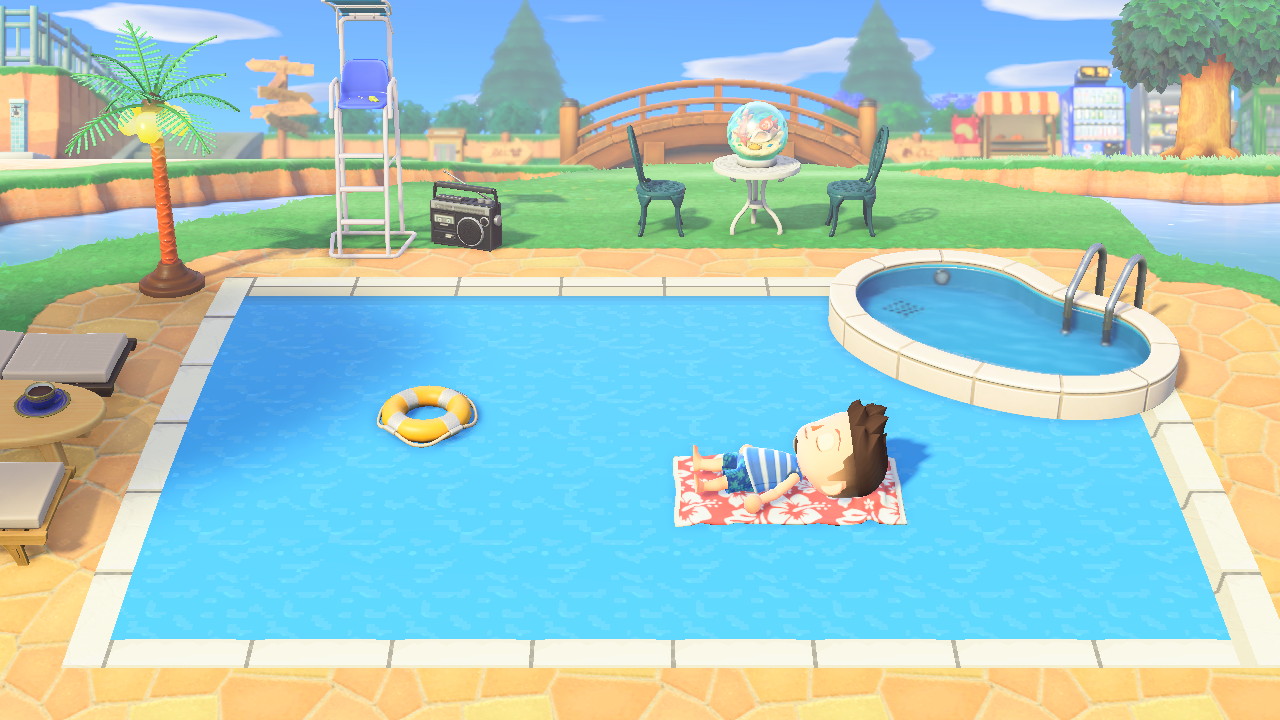 Loving my new pool setup! r/ac_newhorizons