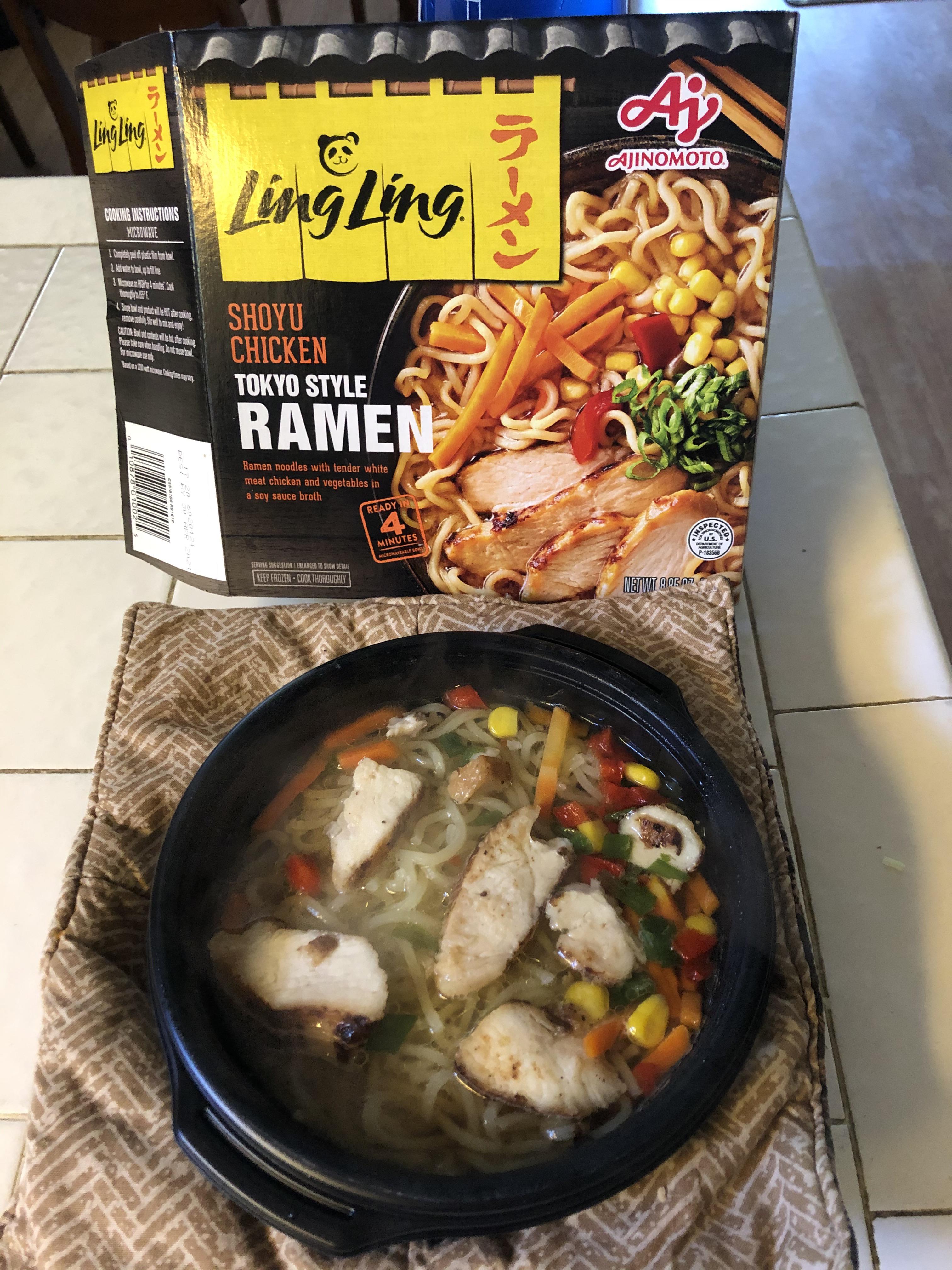 Ling Ling Tokyo Style Ramen. Significantly better than anticipated. A