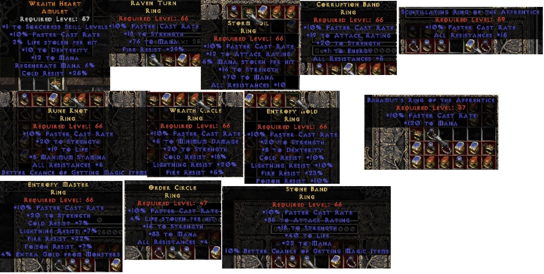 I'm going to try and make a 200 FCR Light Sorc. I have all the gear in