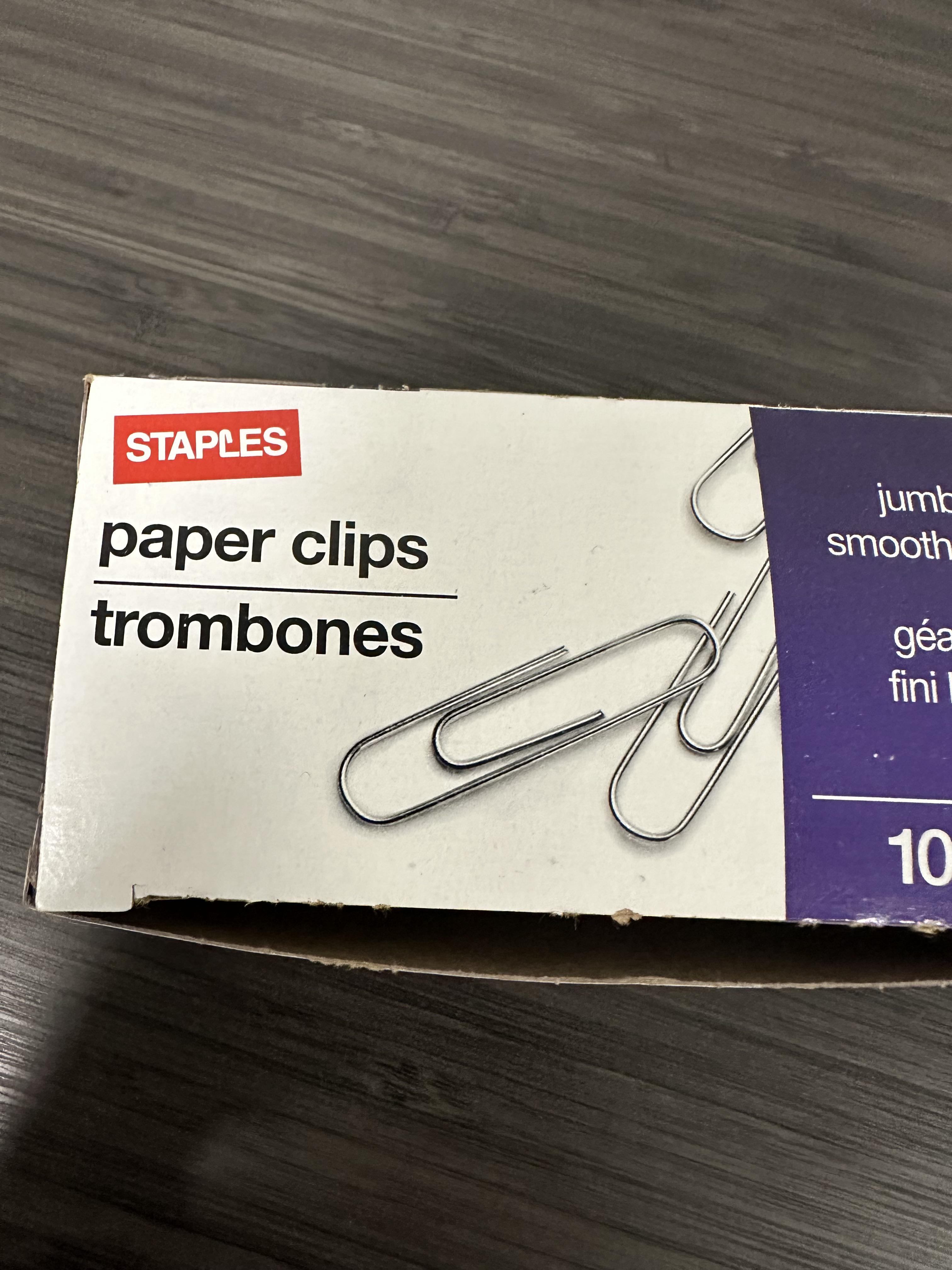 The French word for paperclip is 'trombone.' r/mildlyinteresting