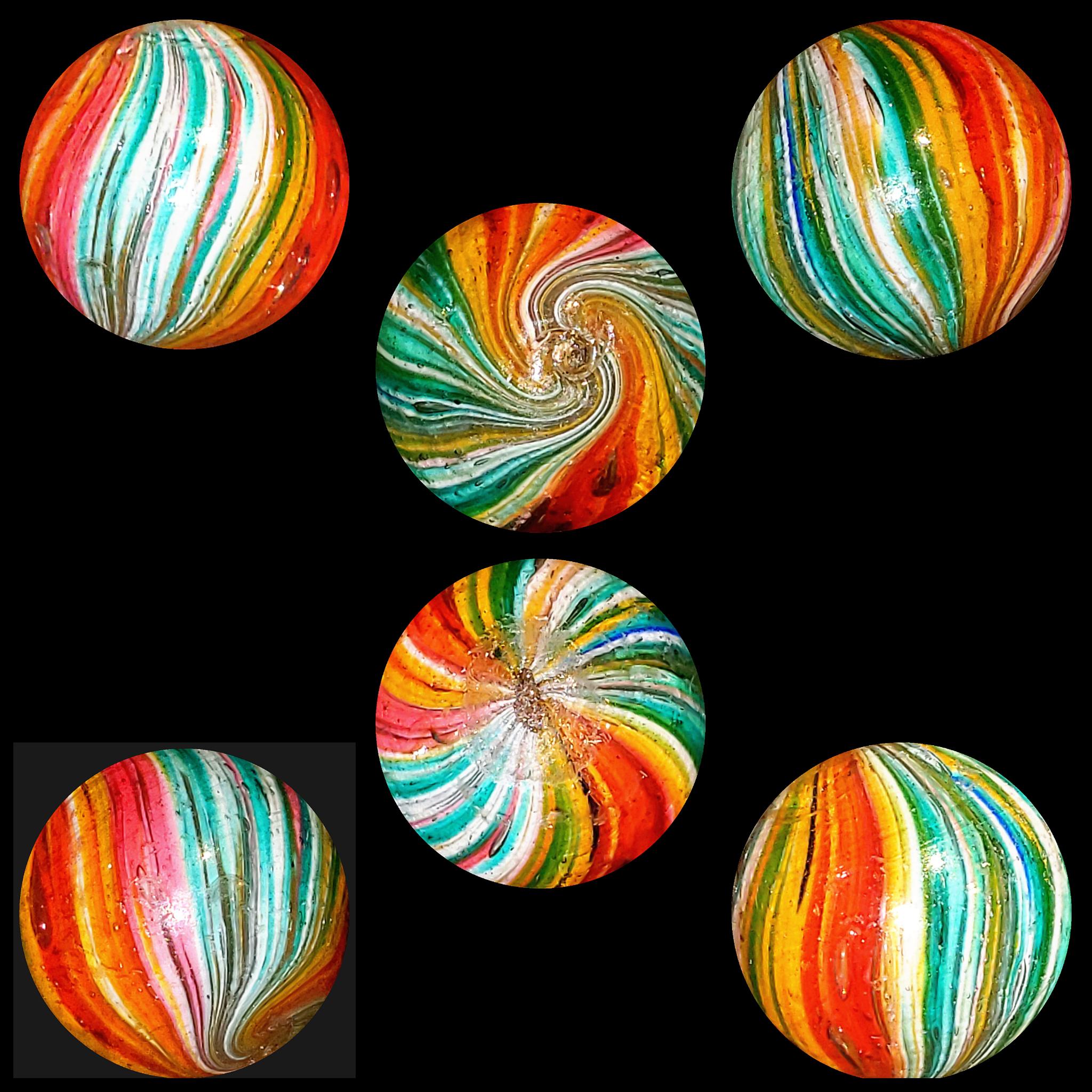 One favorite Marble King hybrid, blended bee. Marbles