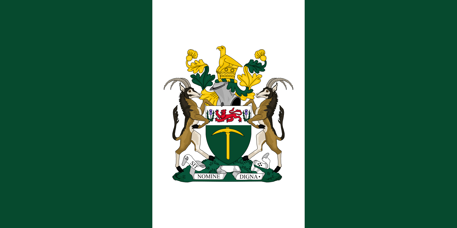 The flag of Rhodesia (11 November 31 May 1979) and of Zimbabwe