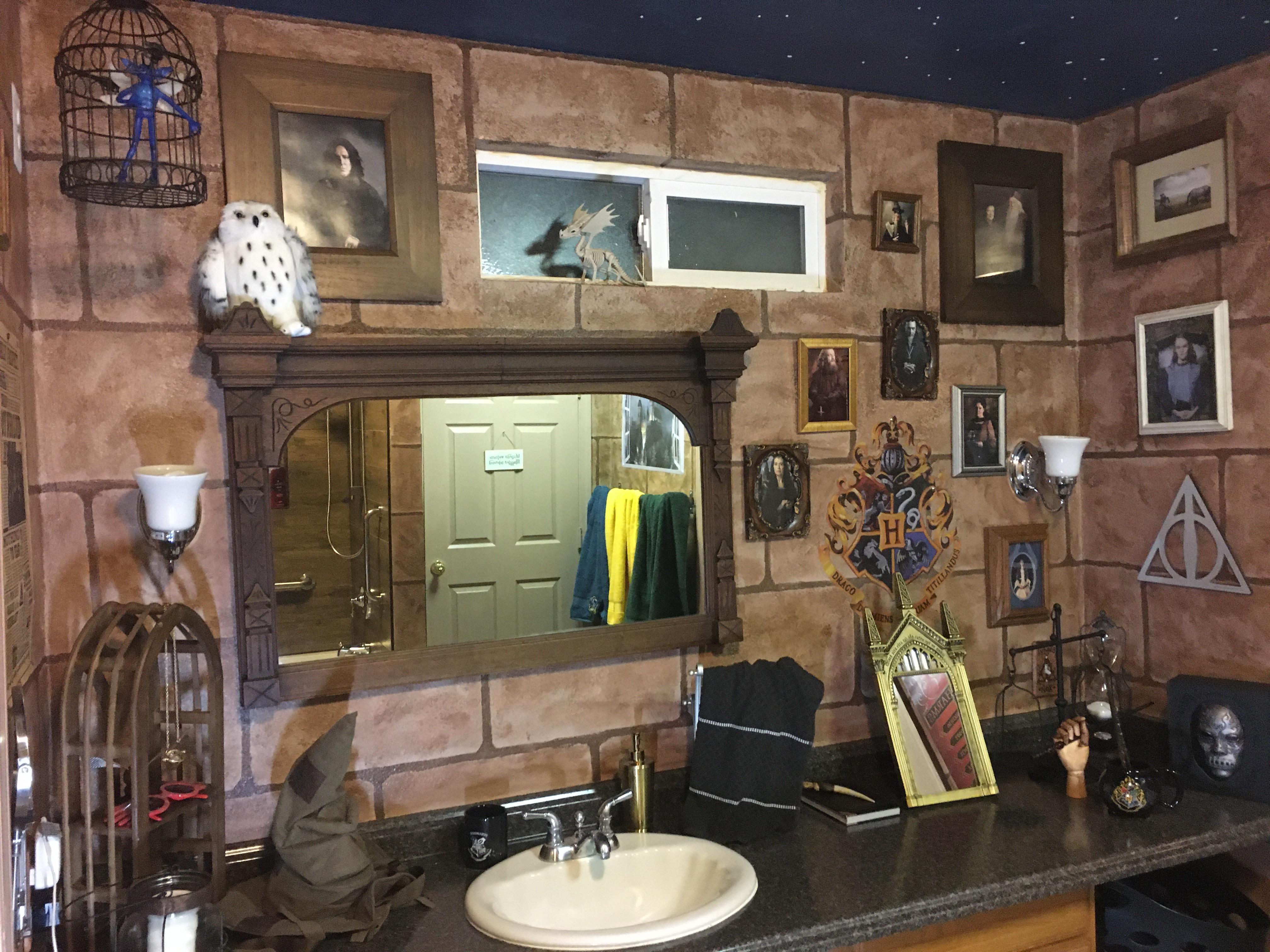 My Harry Potter bathroom (aka Room of Requirement) harrypotter