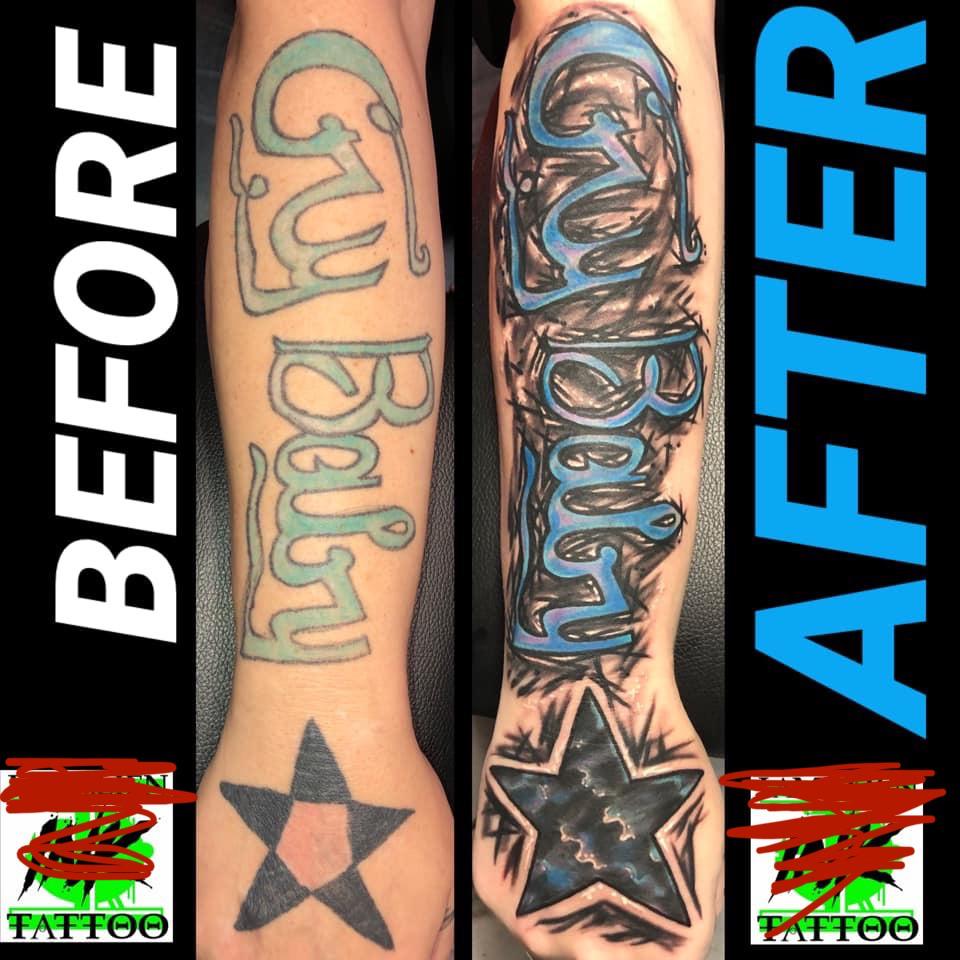 Saw on a local tattoo artists Facebook page 👀 shittytattoos