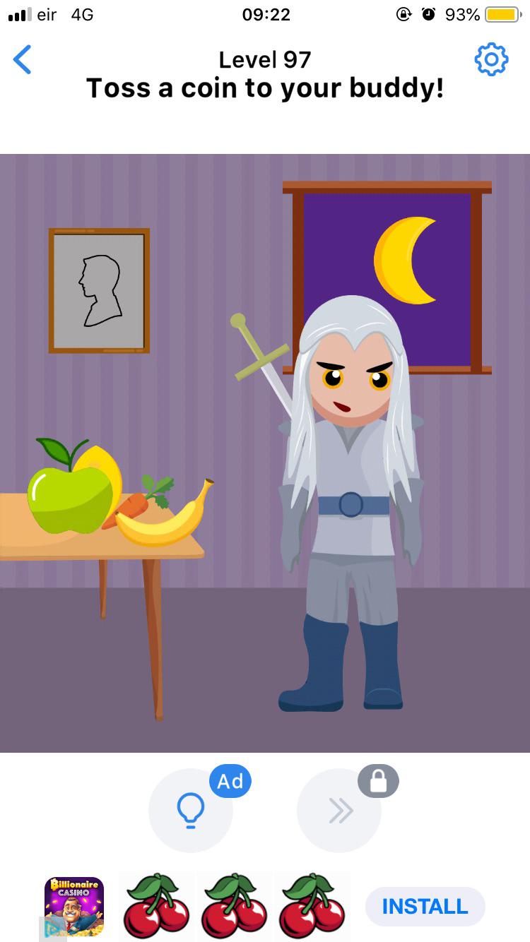 This is from the Easy Game on IPhone!! Toss a coin to your buddy! r