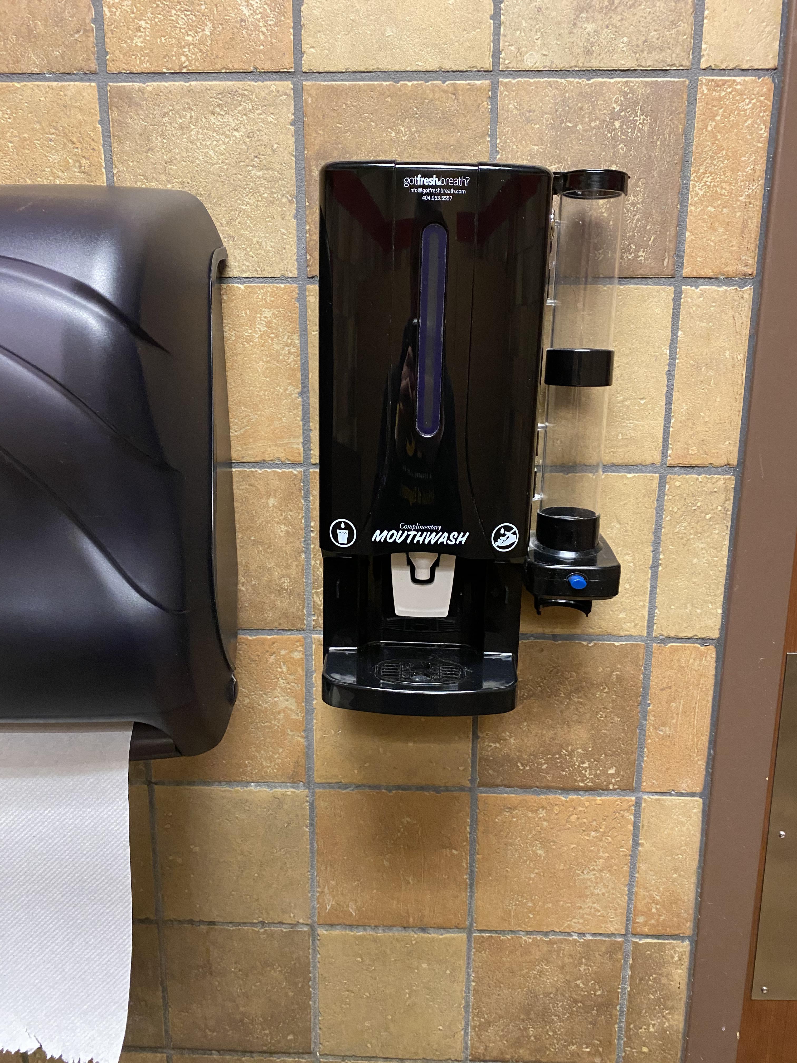 This ChickfilA has a mouthwash dispenser r/mildlyinteresting