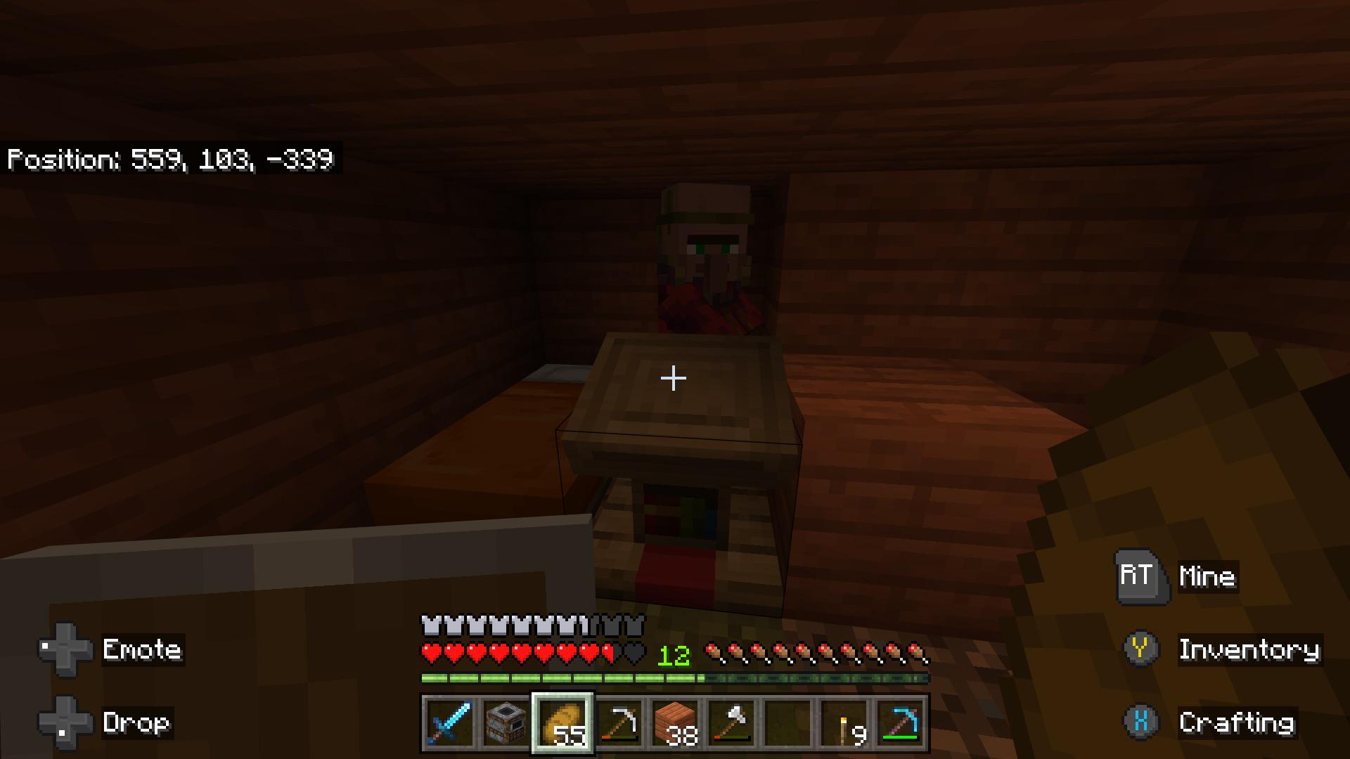 Why is this villager stuck as a cleric despite me not trading with him