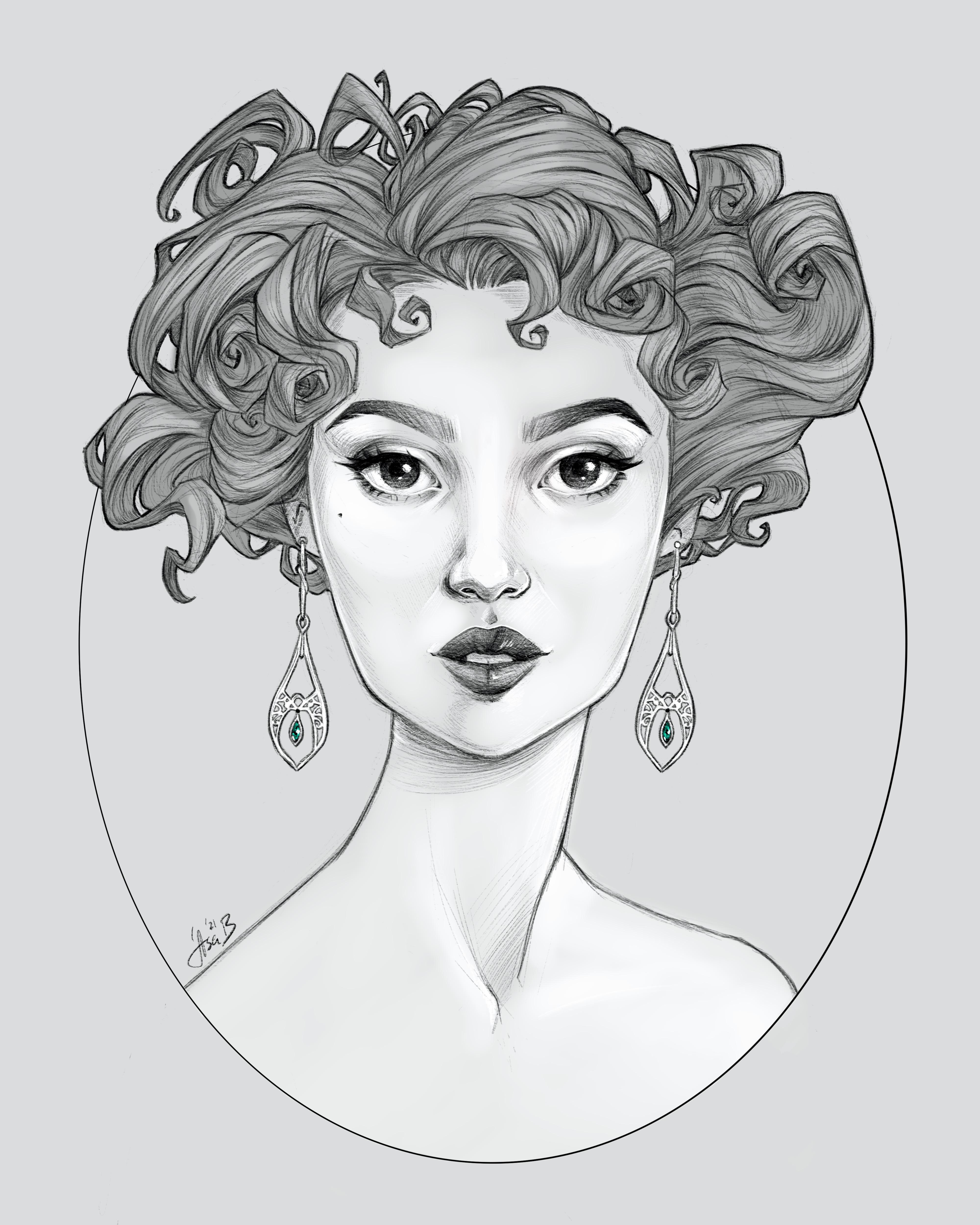 Art nouveau style r/ProCreate