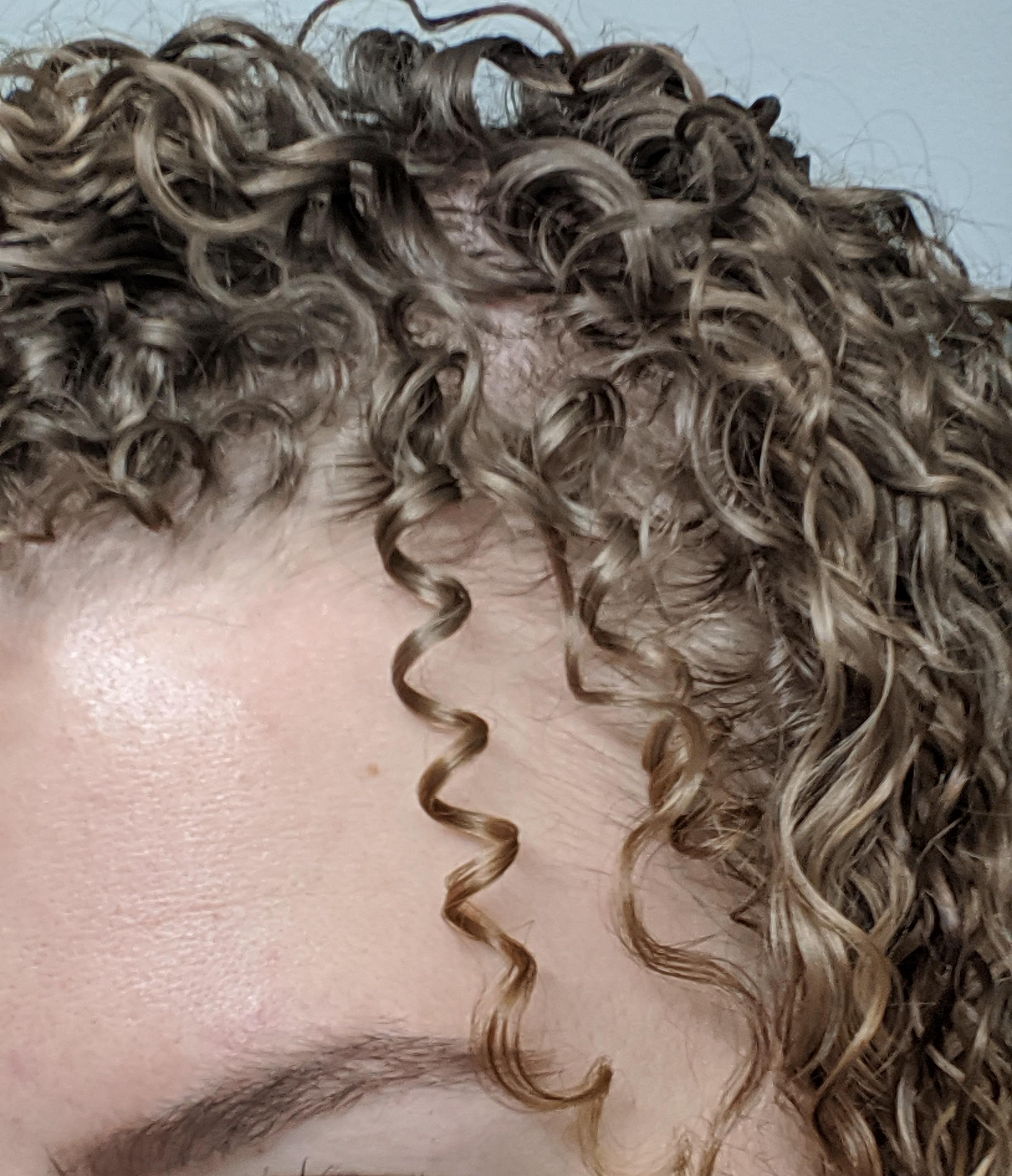 Cutest most perfect curl yesterday morning. I'm often frustrated with