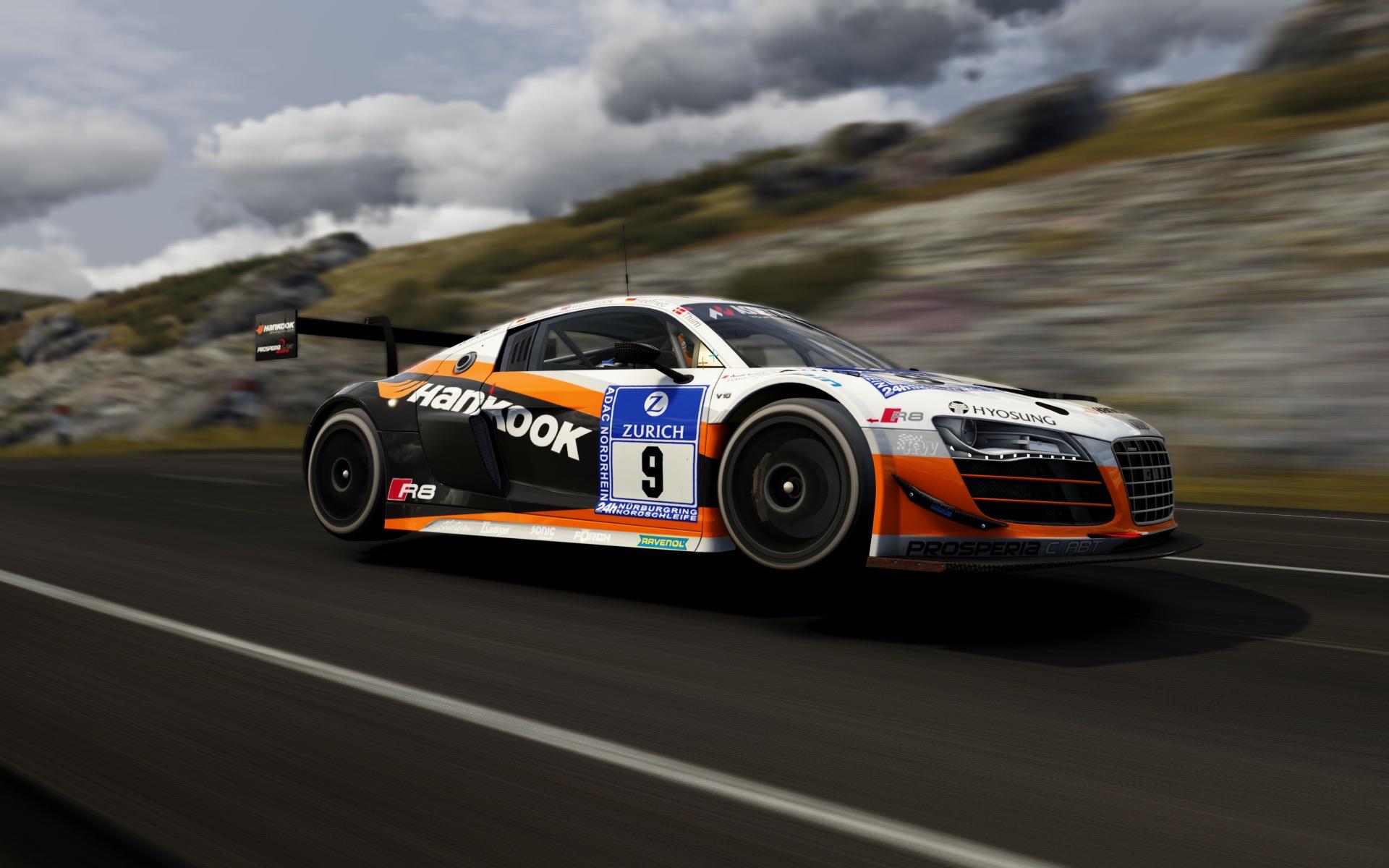 Little jump in highlands ! Audi r8 gt3 r/assettocorsa