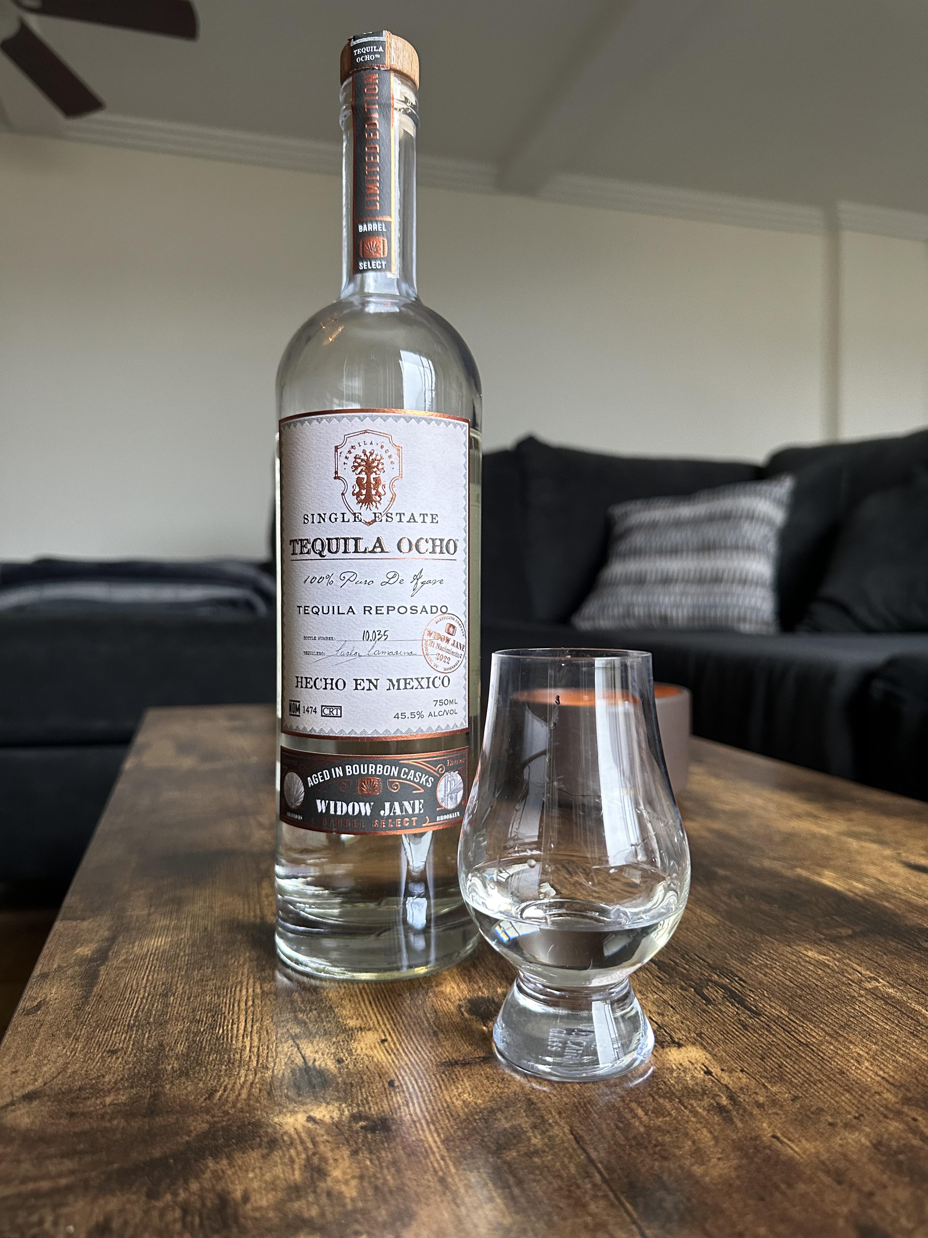 Review 3 Tequila Ocho Widow Jane Reposado r/tequila