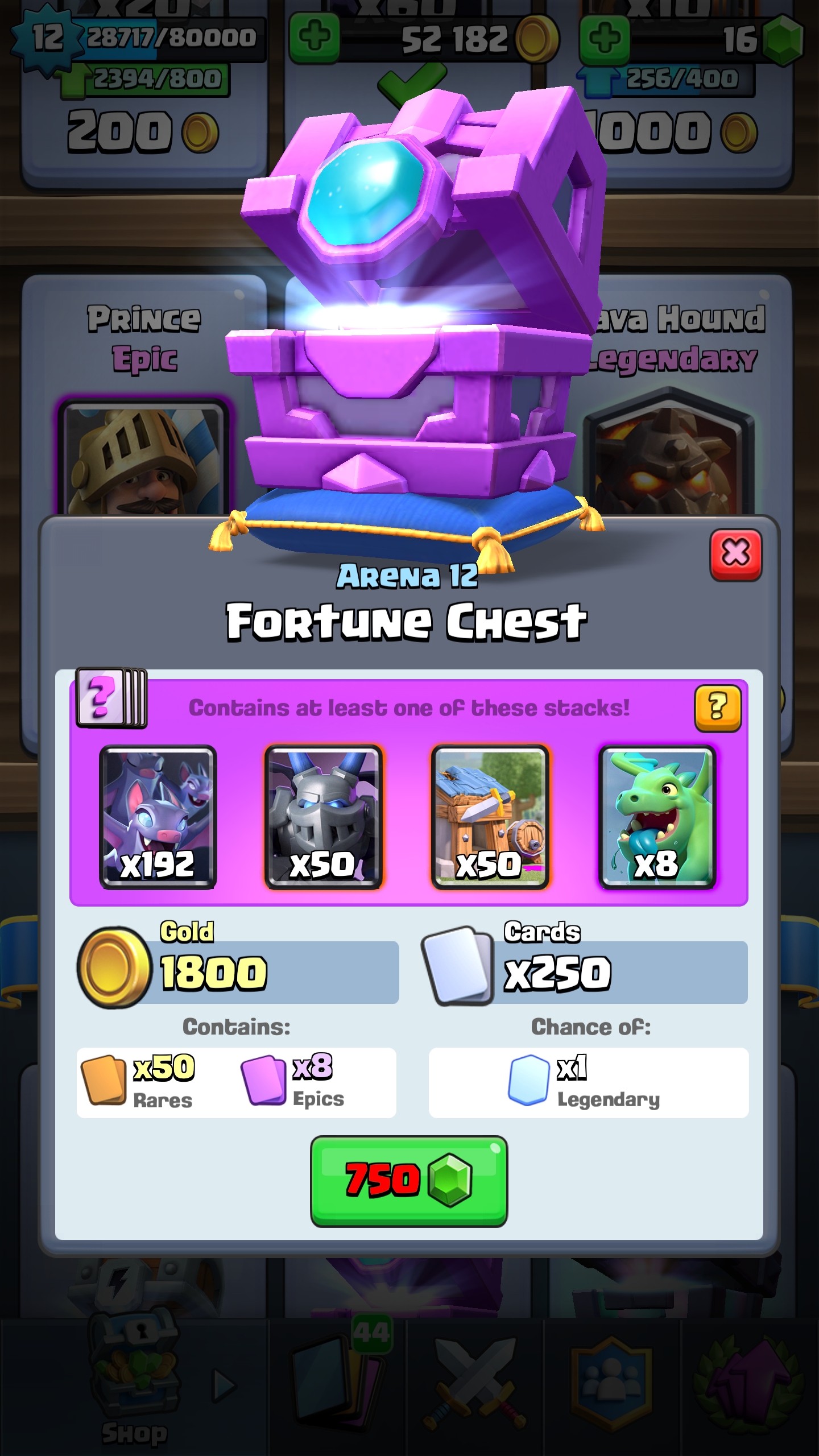 Didn't know my daily fortune can also contain no legendary r/ClashRoyale