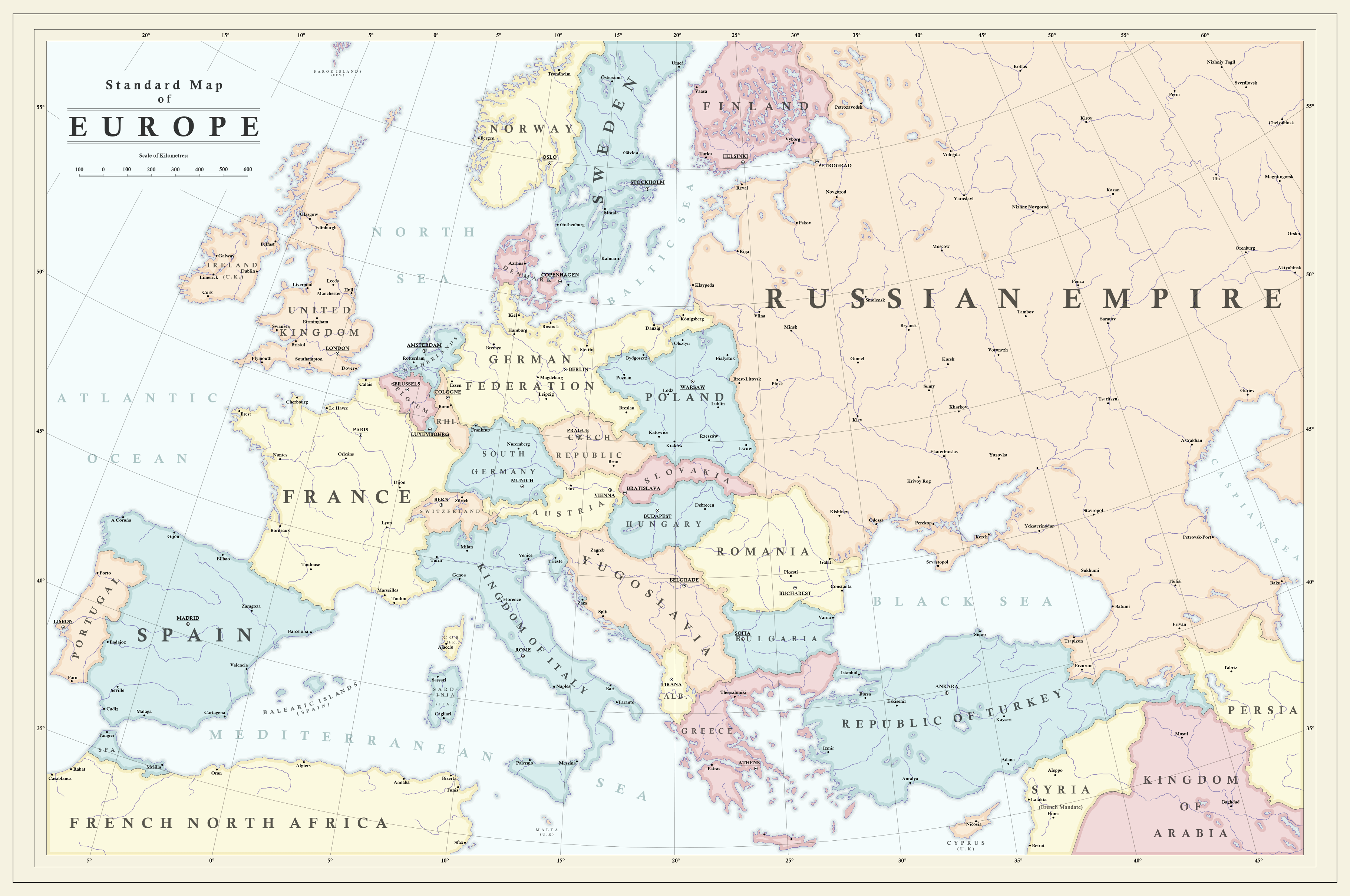 How Did The Map Of Europe Differ After The Treaty Of Versailles