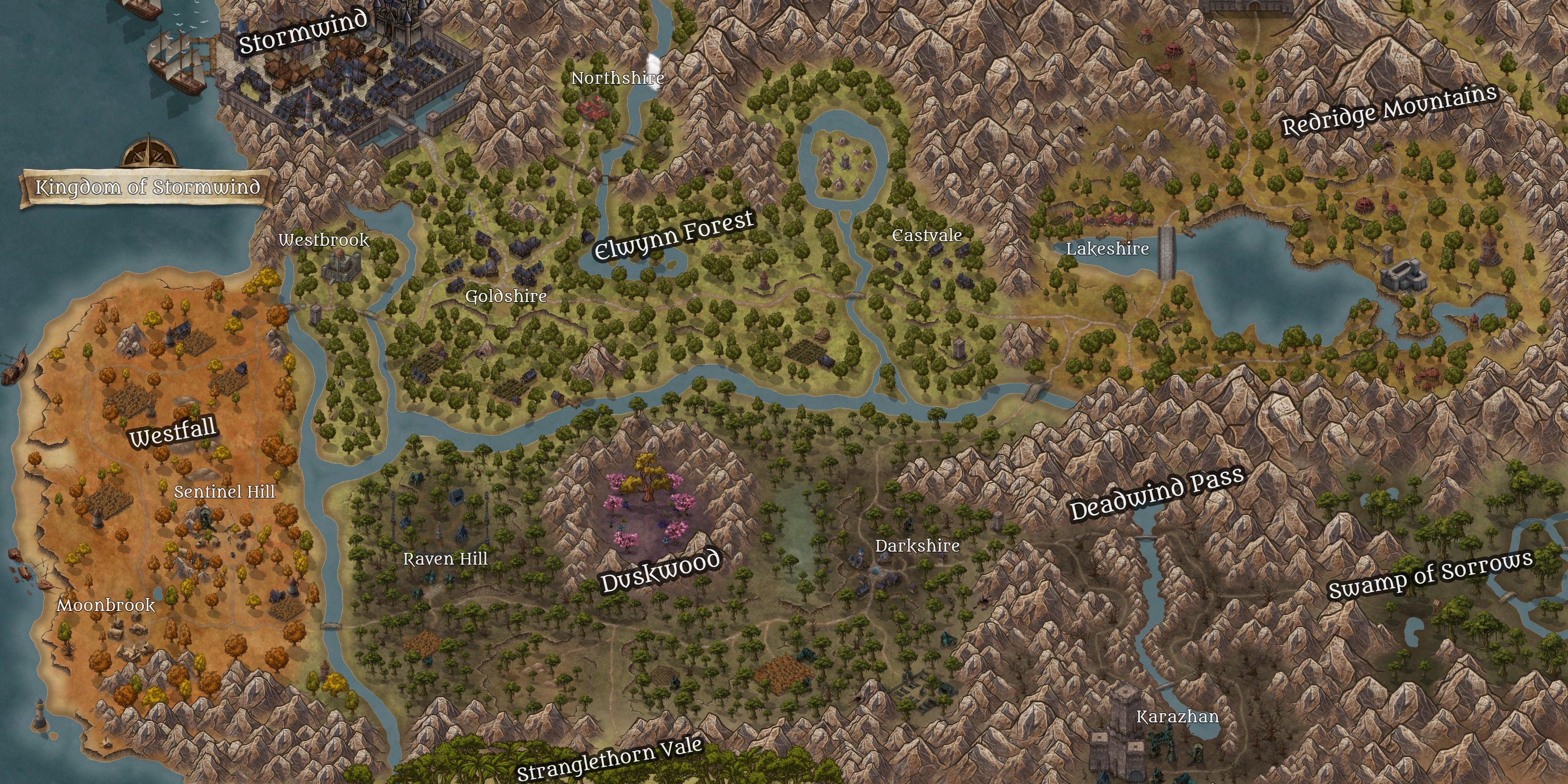 Cool Looking Maps for Old Lordaeron, Current Stormwind