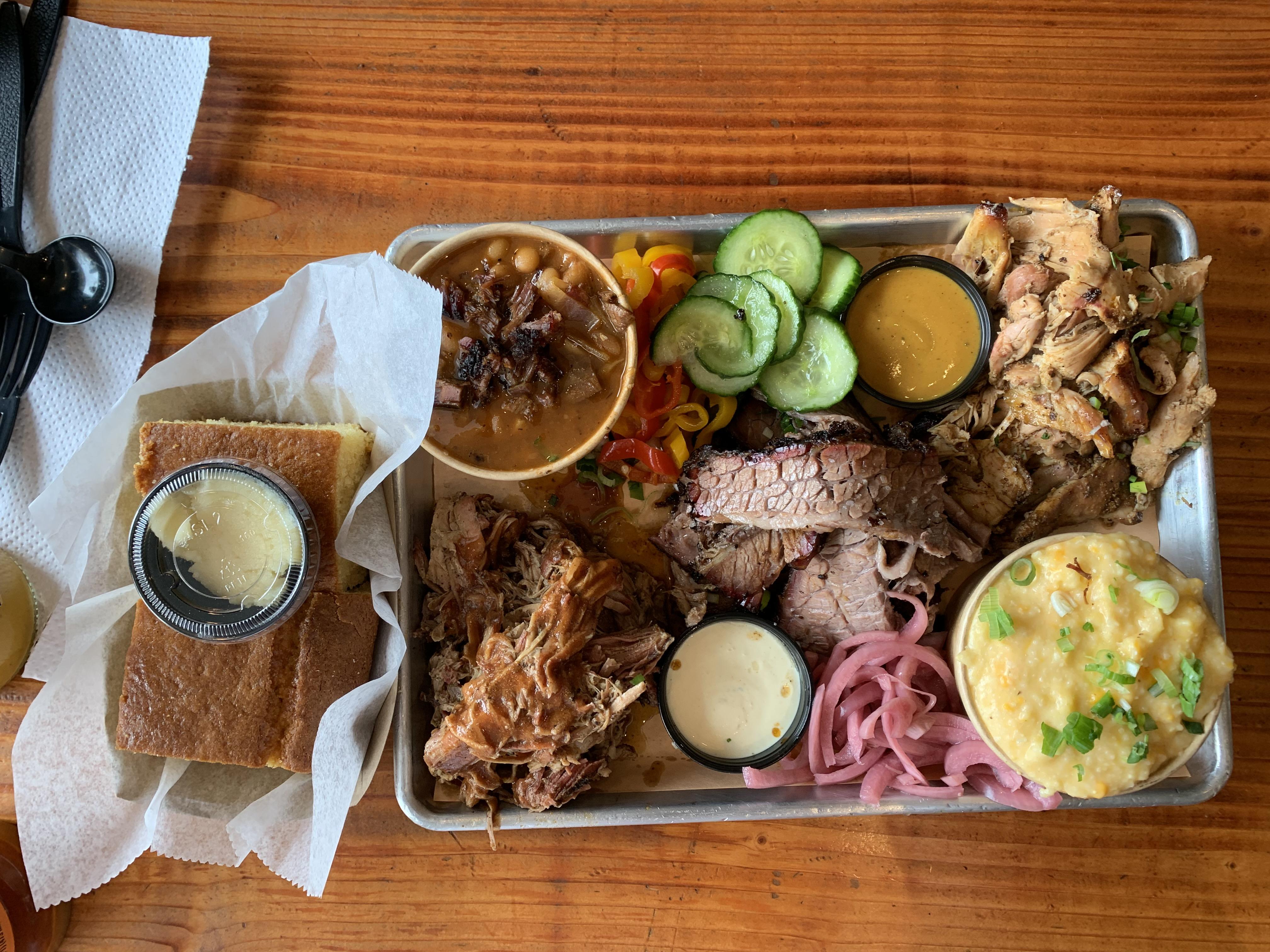 My meal today at More Than Q in Lambertville, NJ. Best ‘Que I’ve had