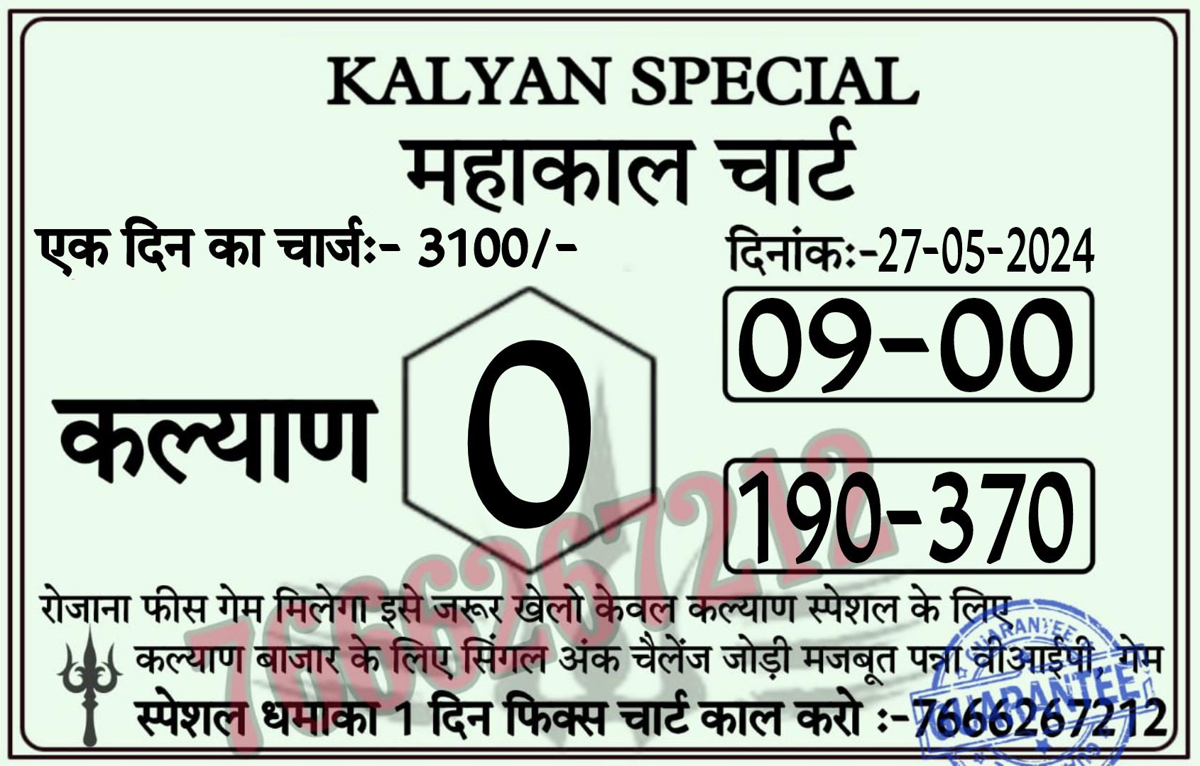 Kalyan char, Golden Matka,Main bazar Chart,Time Bazar results r