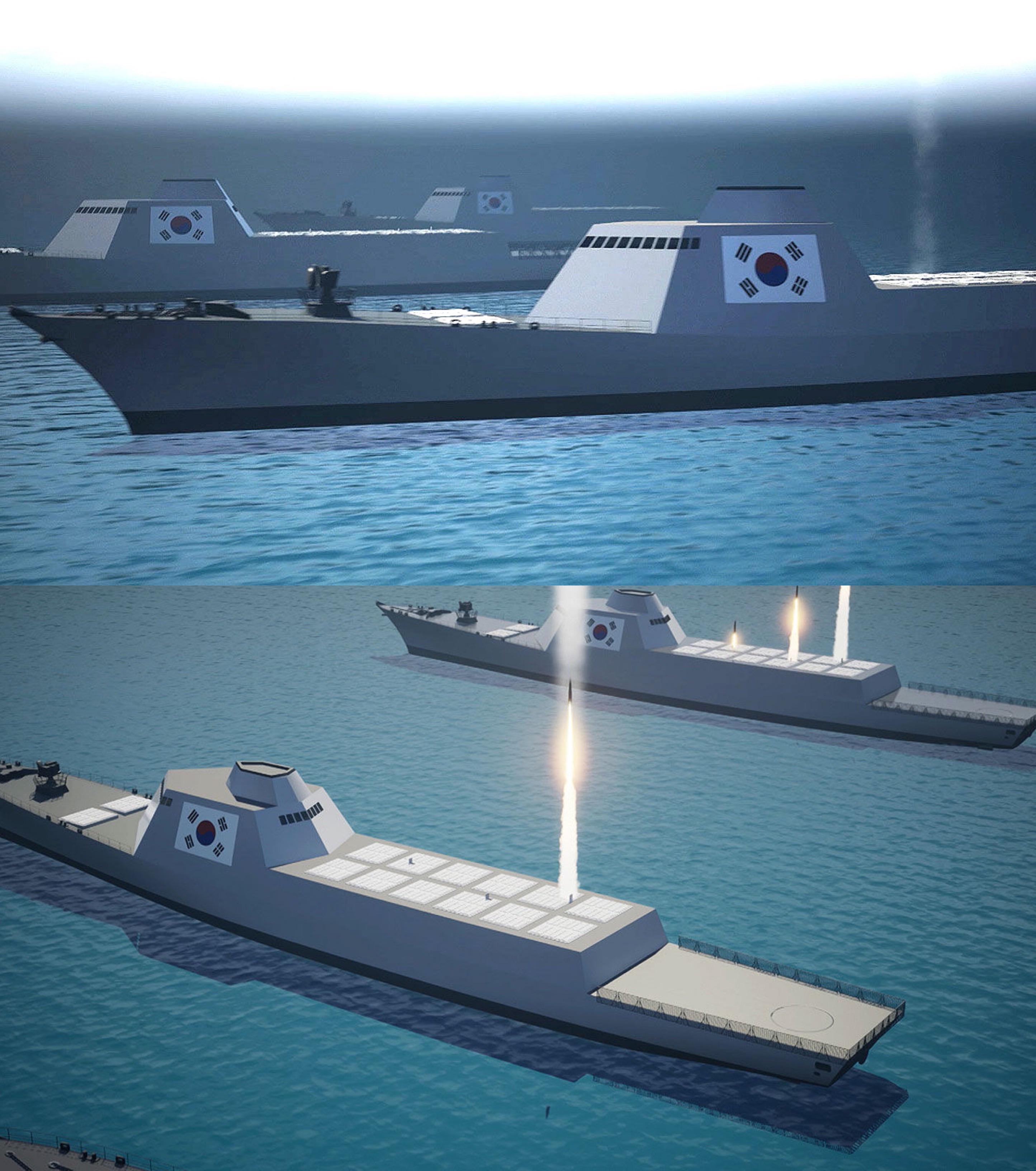 South Korea plans to build three “arsenal ships” capable of carrying 80