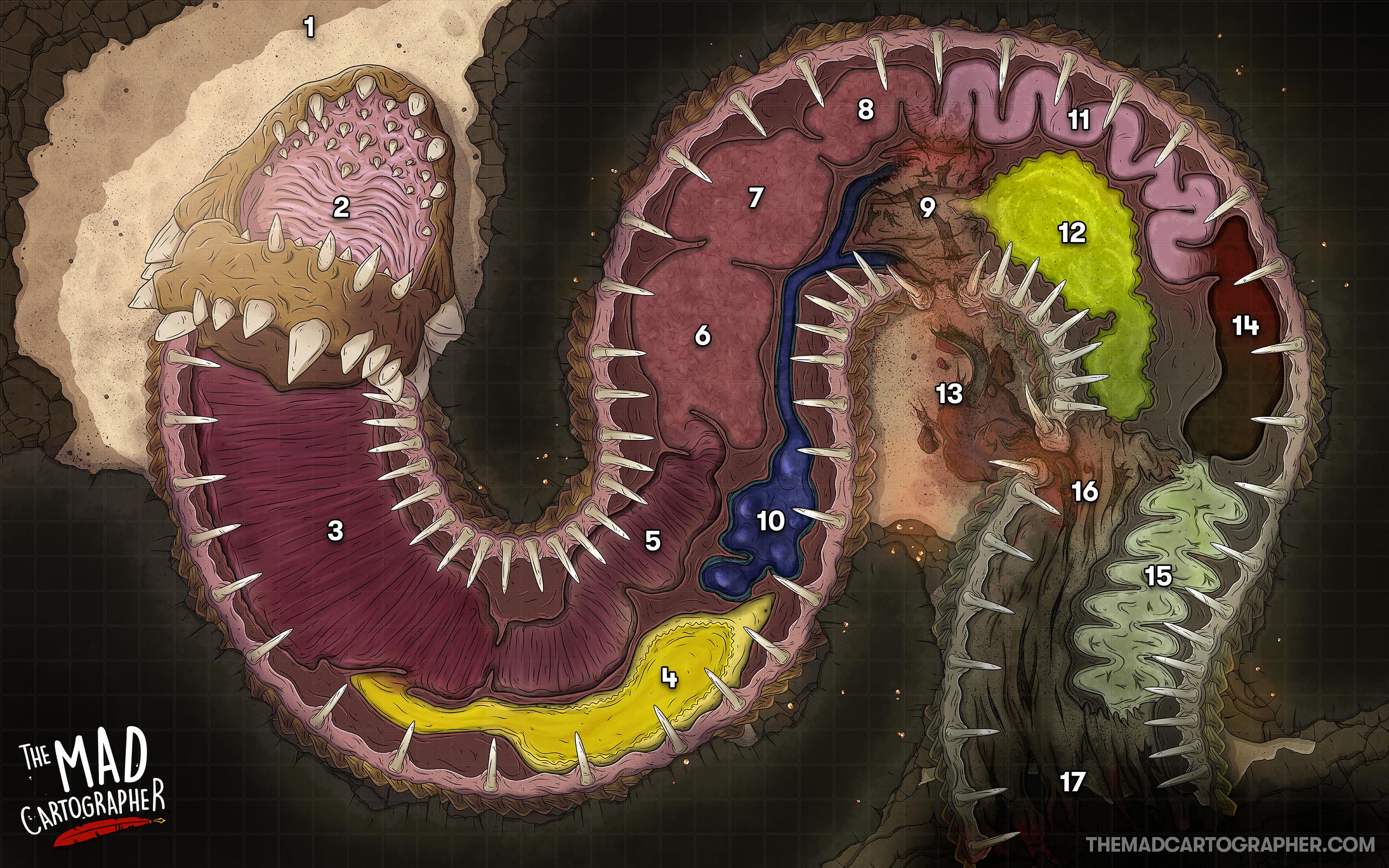 Inside a Selesnya or Golgari Wurm that has been trapped underground r