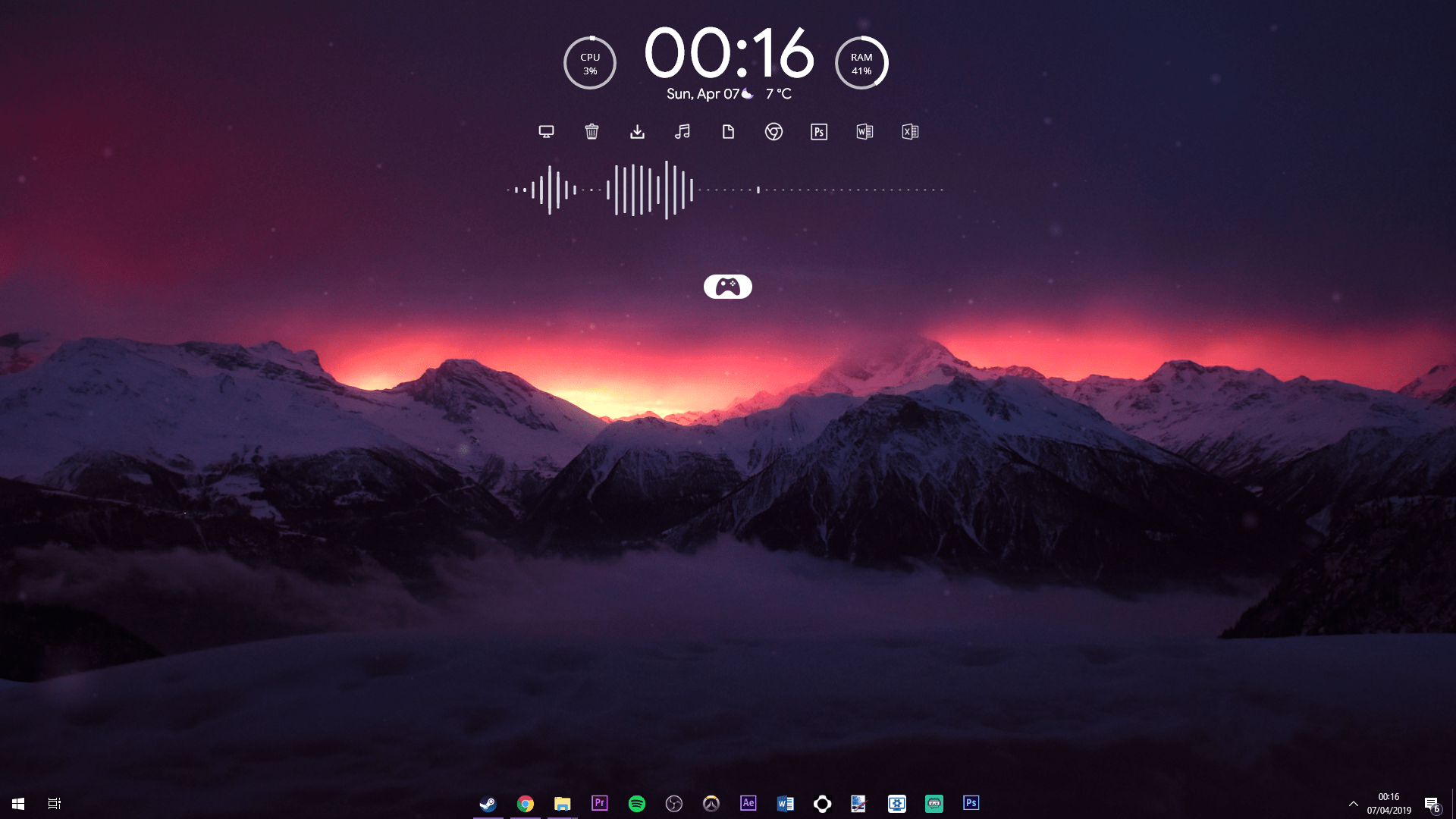 Rainmeter Desktop Volontariat
