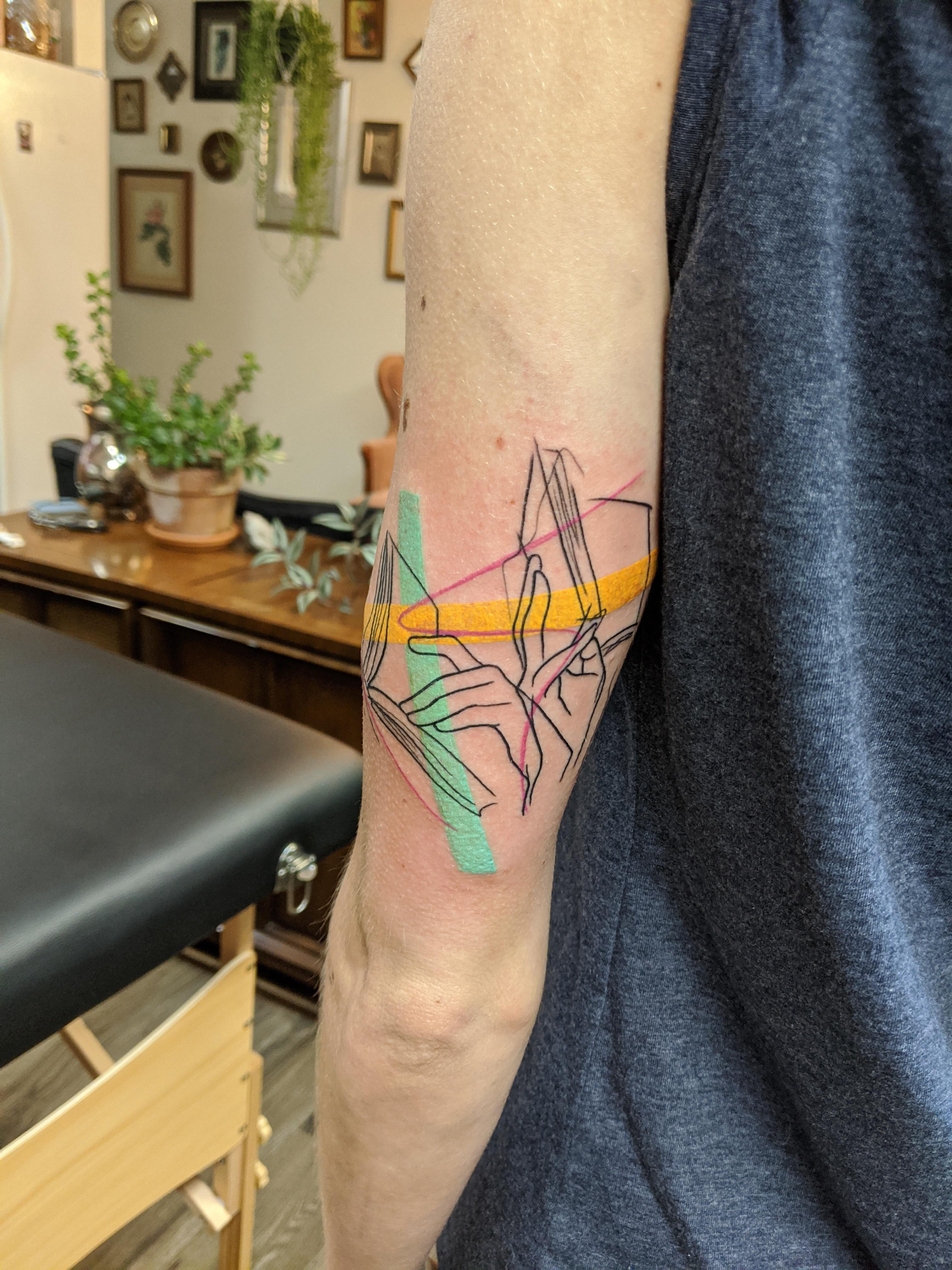 Megan Bortle Glass Moon Tattoo Denver, CO tattoos