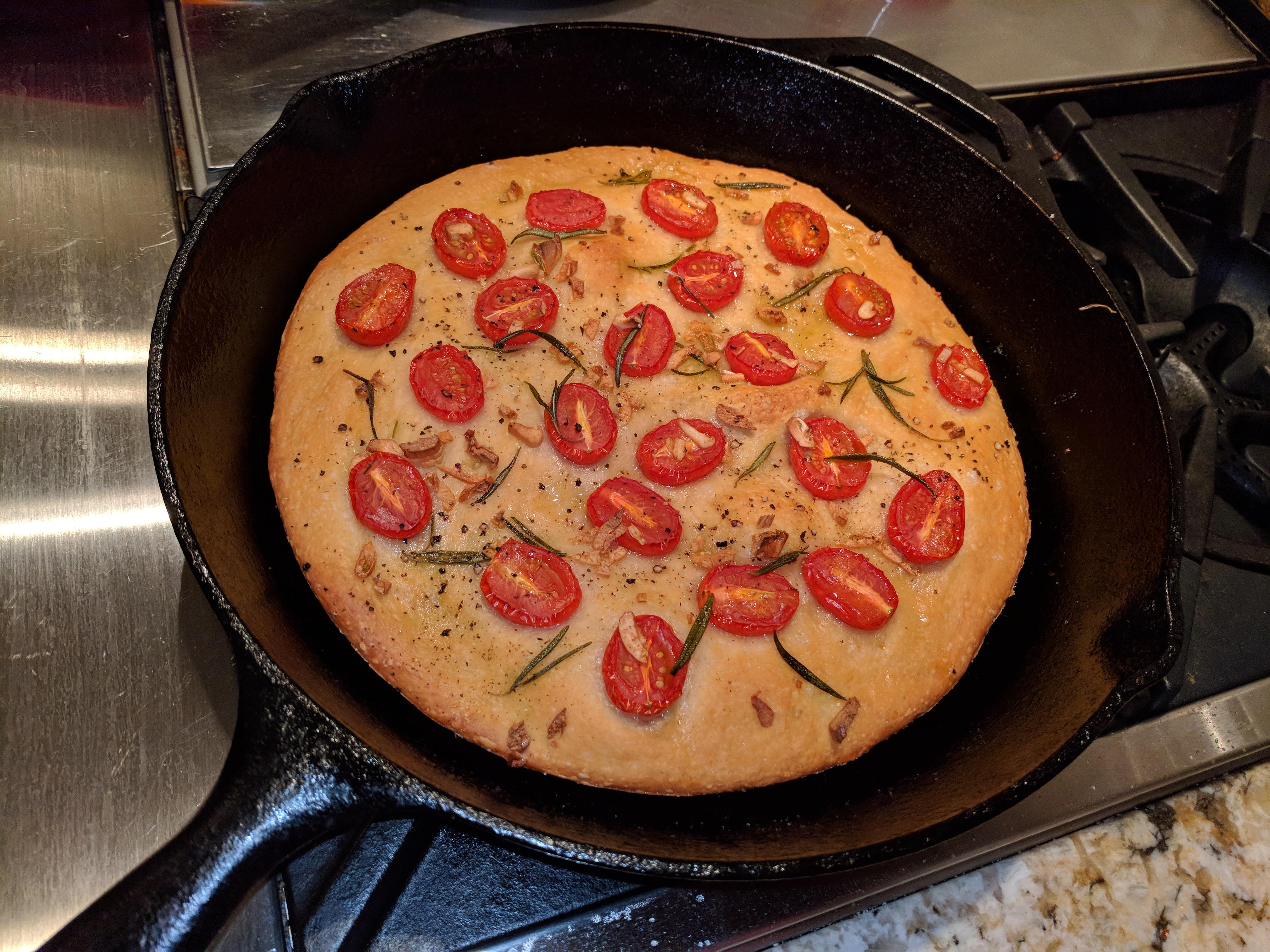 Cast iron focaccia r/castiron