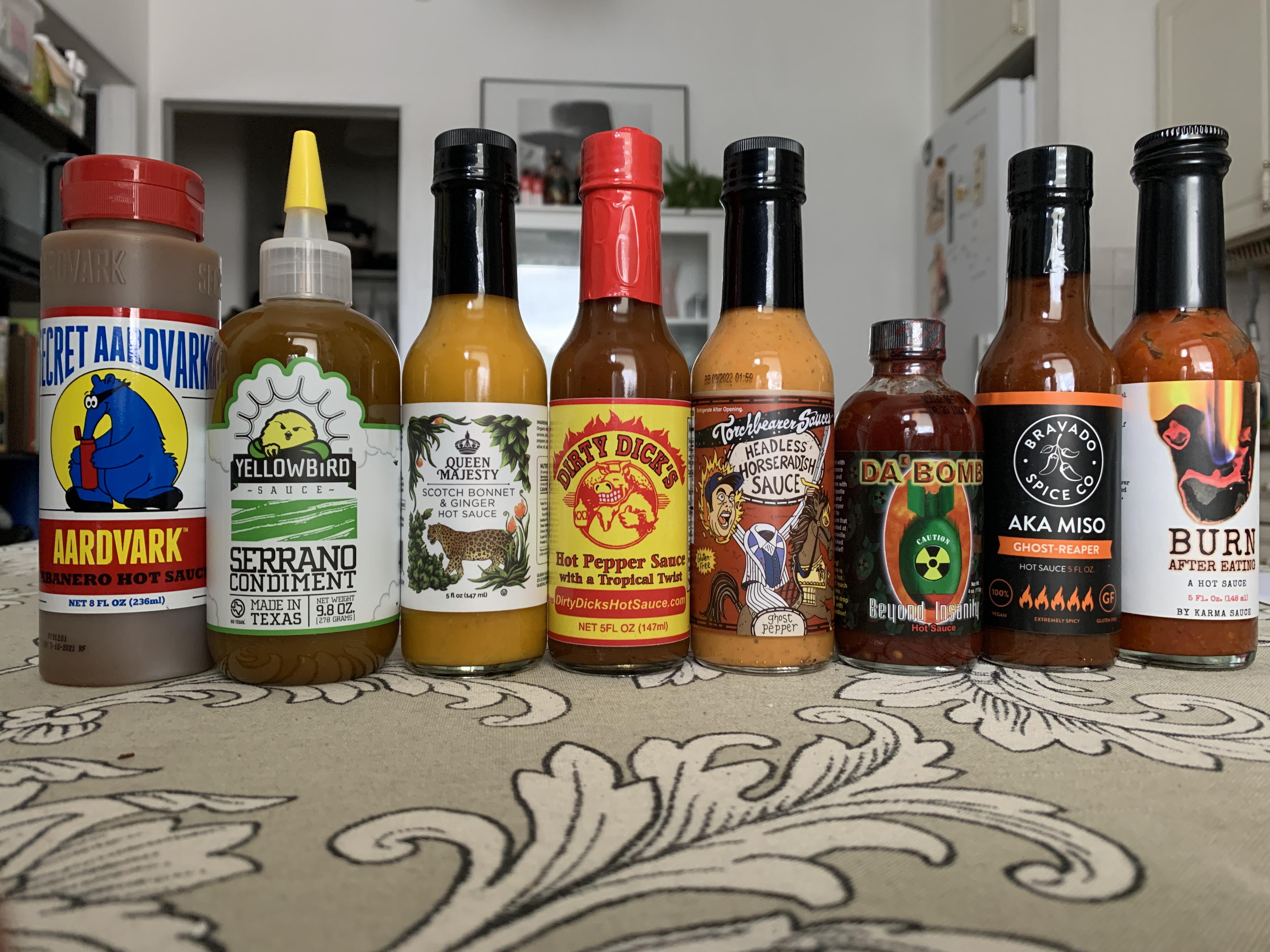 Hot sauce challenge lineup for this sunday r/hotsauce
