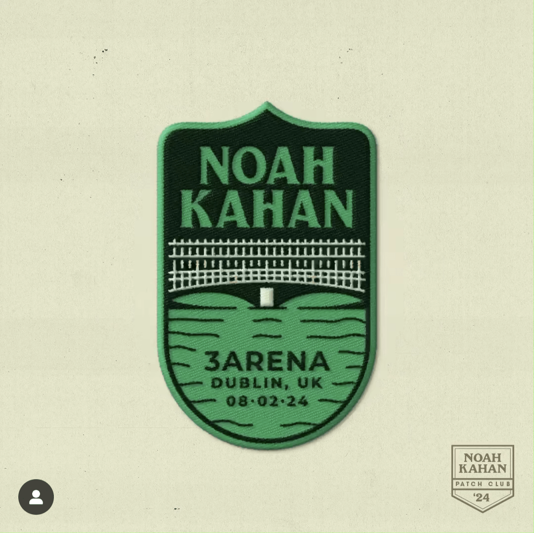 Noah's tour patch for Dublin (Ireland) says Dublin, UK 😭😭😭 r/NoahKahan
