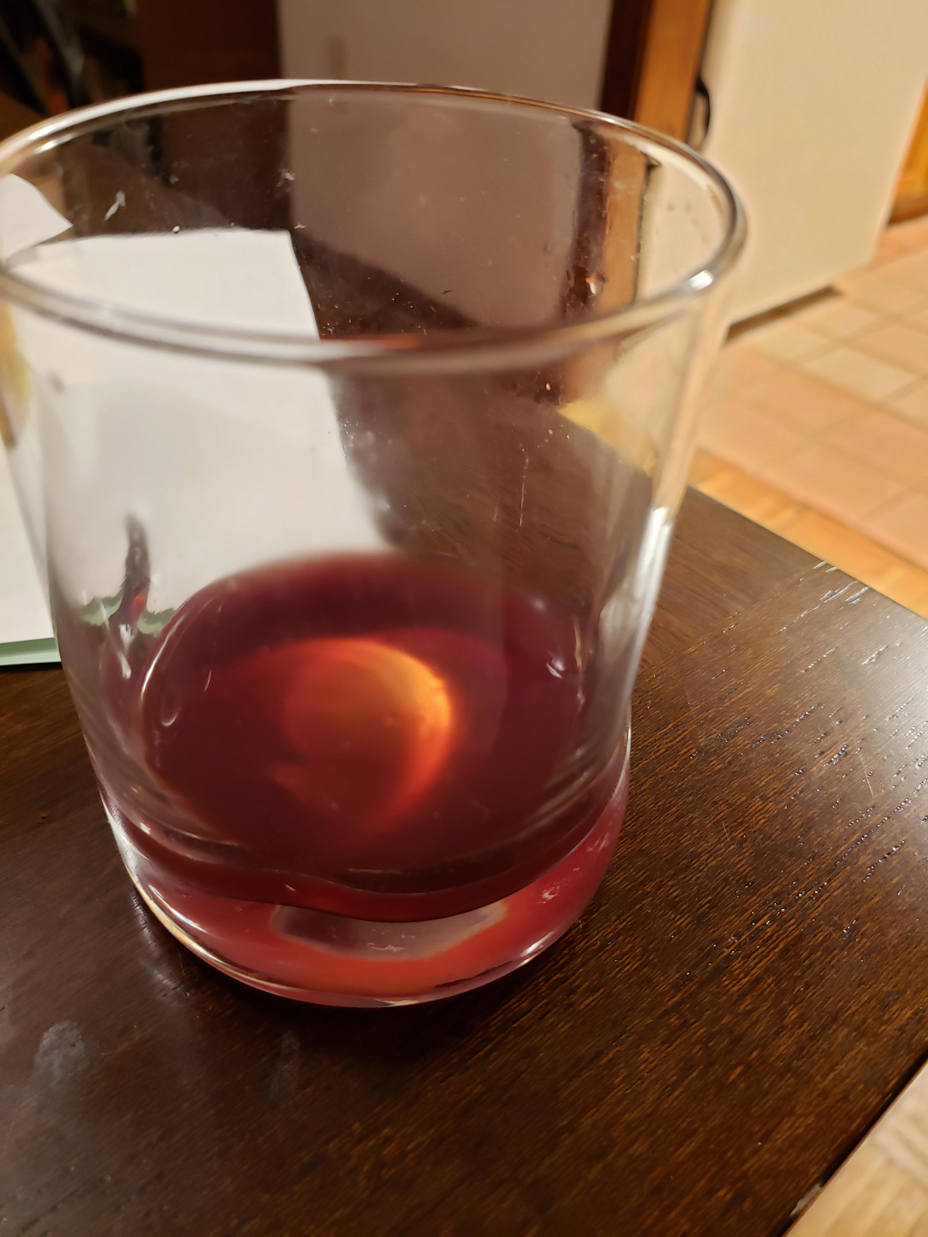 Cherry Melomell finishing up first fermentation. 17ABV with a rounded