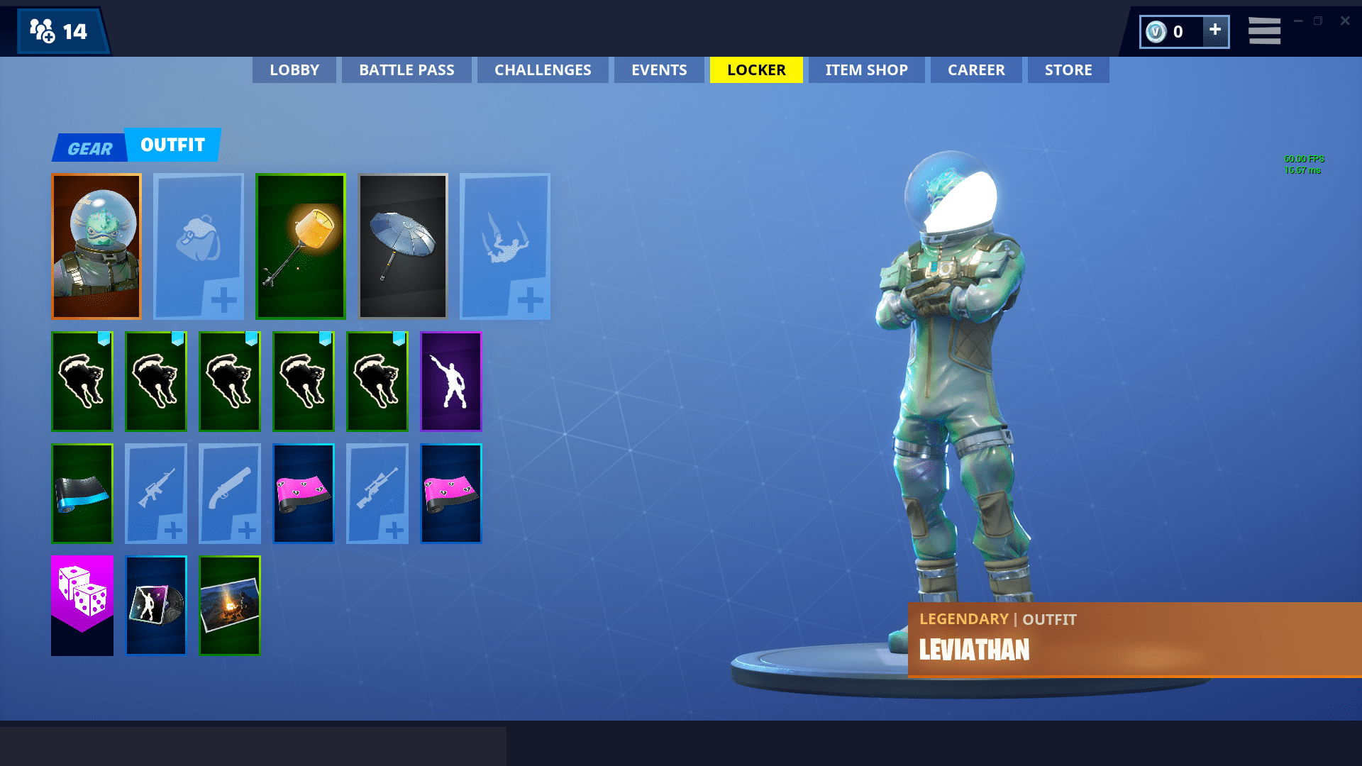 leviathan and his backbling is bugged right now FortNiteBR