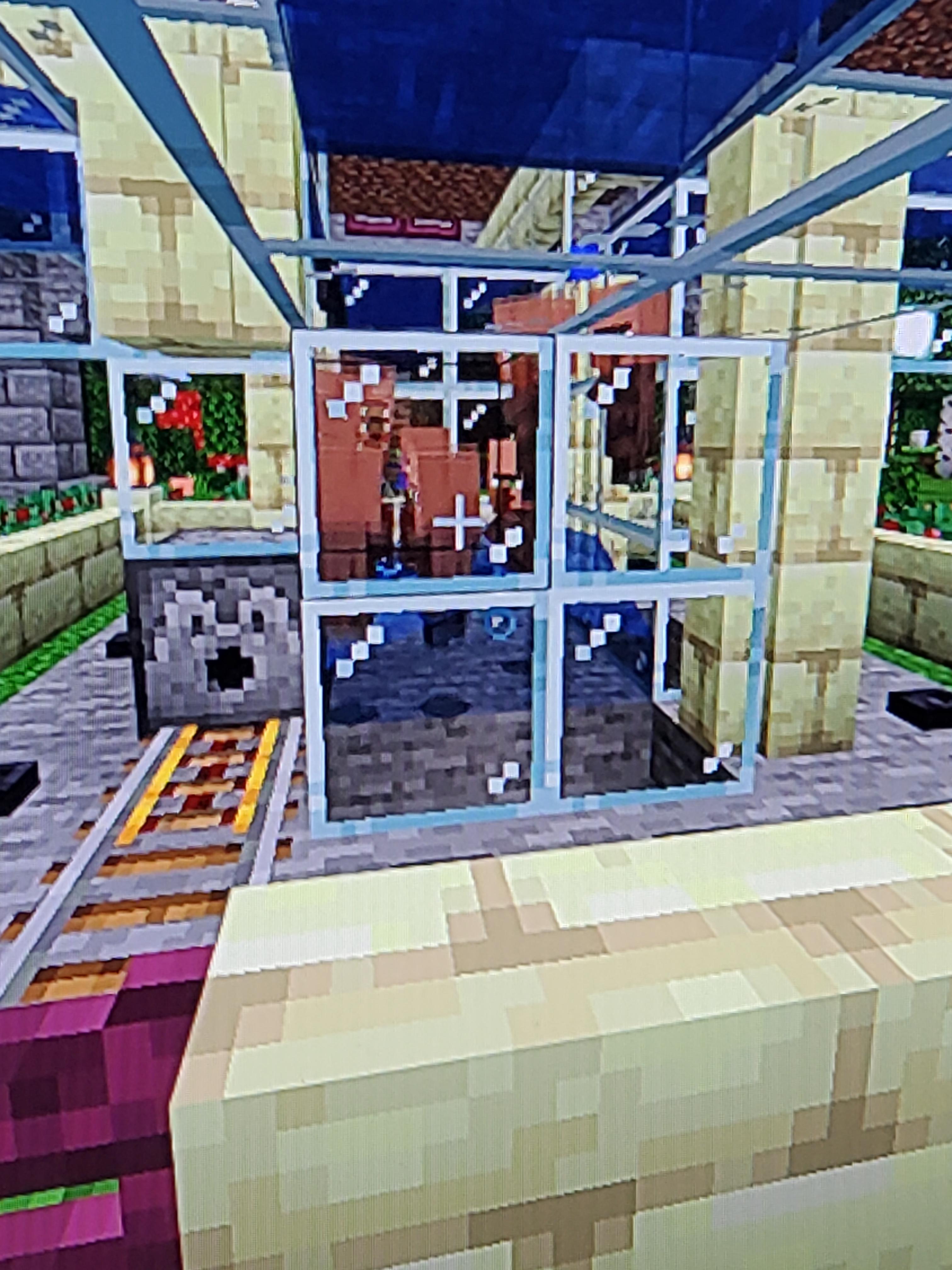 Some how my villager breeder was hit by lightning and turn all my